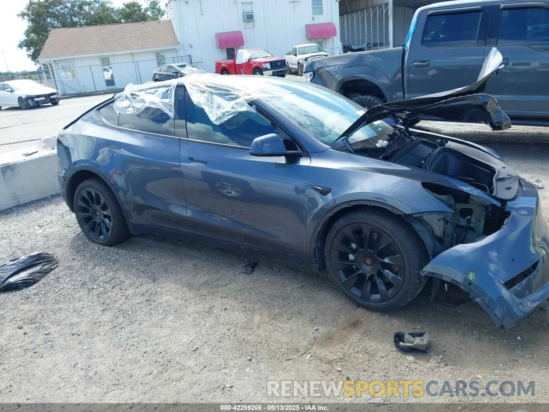 12 fotografías del automóvil dañado 7SAYGDEE8NF443194 TESLA MODEL Y 2022