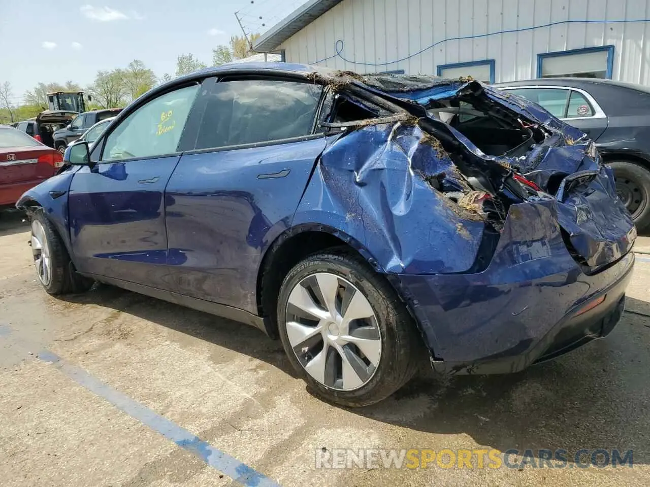 2 fotografías del automóvil dañado 7SAYGDEE8NF447410 TESLA MODEL Y 2022