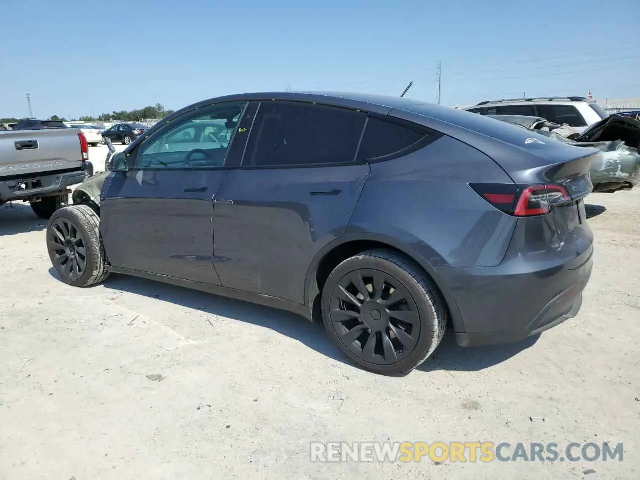 2 fotografías del automóvil dañado 7SAYGDEE8NF481007 TESLA MODEL Y 2022