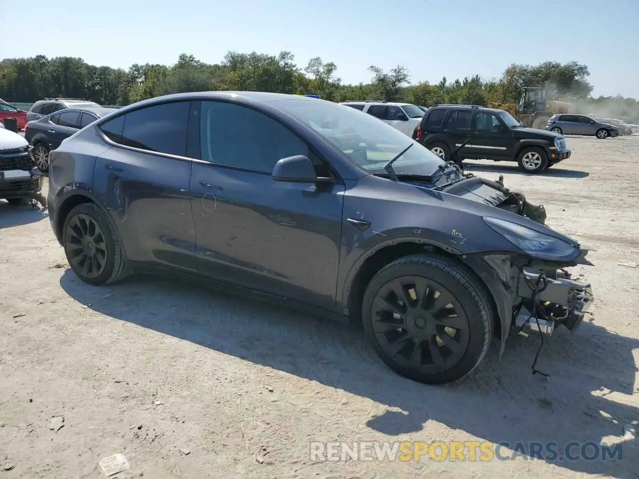 4 fotografías del automóvil dañado 7SAYGDEE8NF481007 TESLA MODEL Y 2022