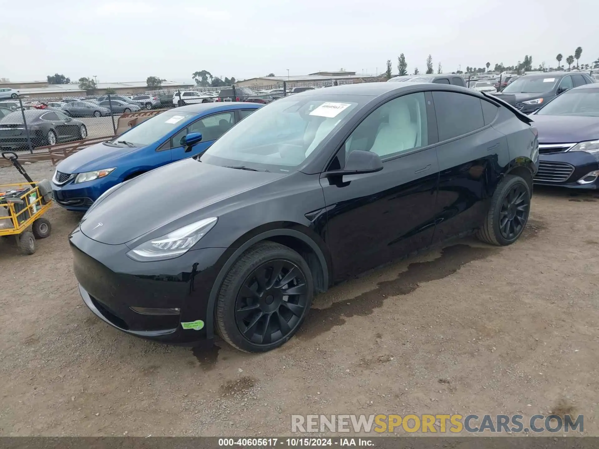 2 fotografías del automóvil dañado 7SAYGDEE8NF513339 TESLA MODEL Y 2022