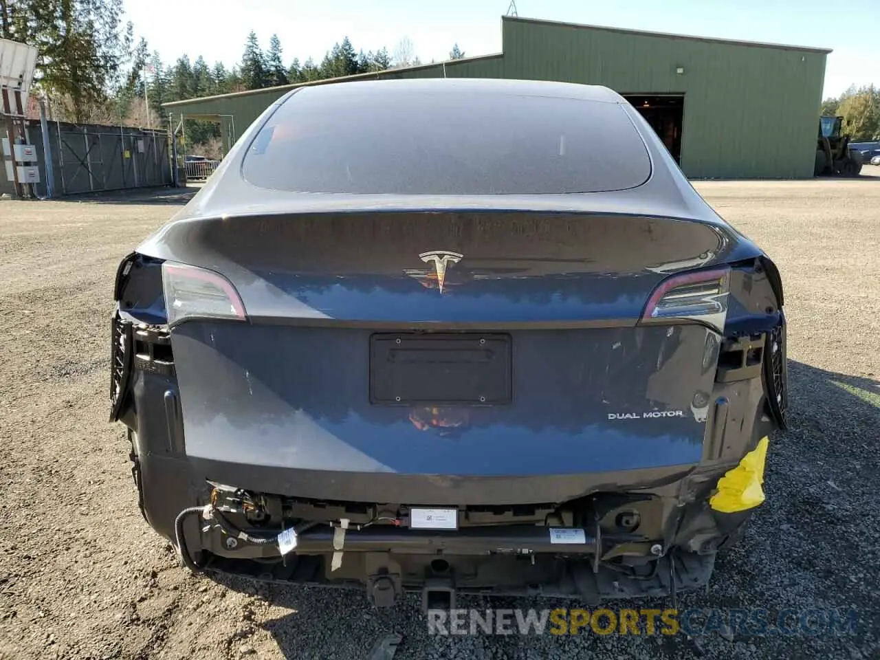 6 fotografías del automóvil dañado 7SAYGDEE8NF518847 TESLA MODEL Y 2022