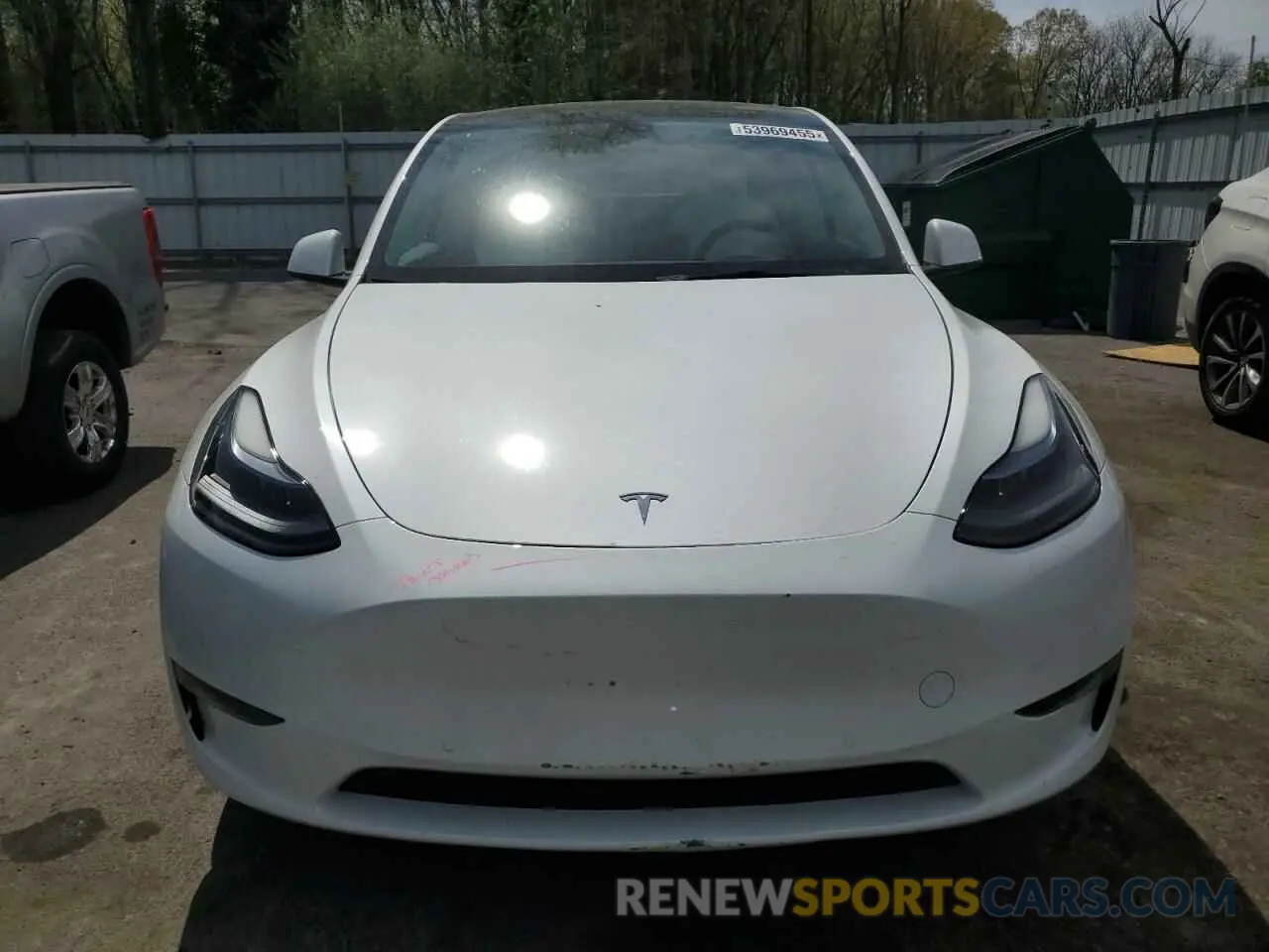 5 fotografías del automóvil dañado 7SAYGDEE8NF524454 TESLA MODEL Y 2022