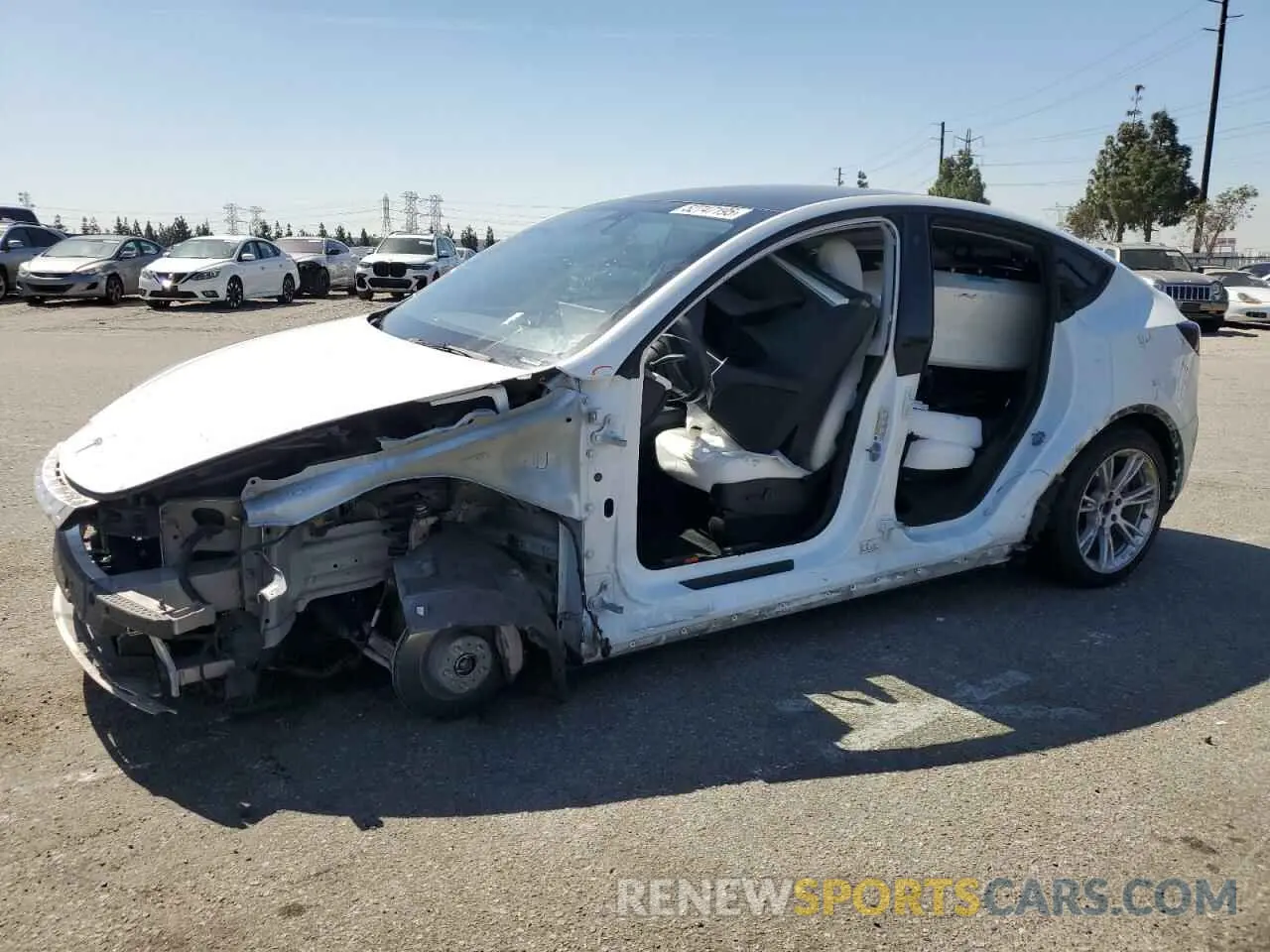 1 fotografías del automóvil dañado 7SAYGDEE8NF551850 TESLA MODEL Y 2022