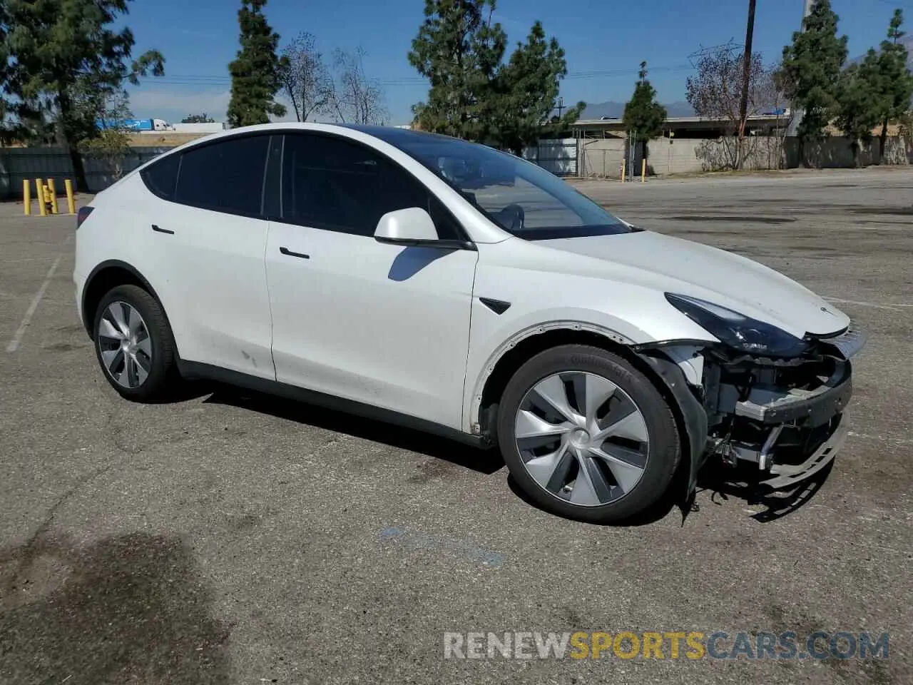 4 fotografías del automóvil dañado 7SAYGDEE8NF551850 TESLA MODEL Y 2022