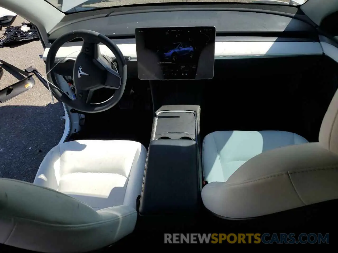 8 fotografías del automóvil dañado 7SAYGDEE8NF551850 TESLA MODEL Y 2022