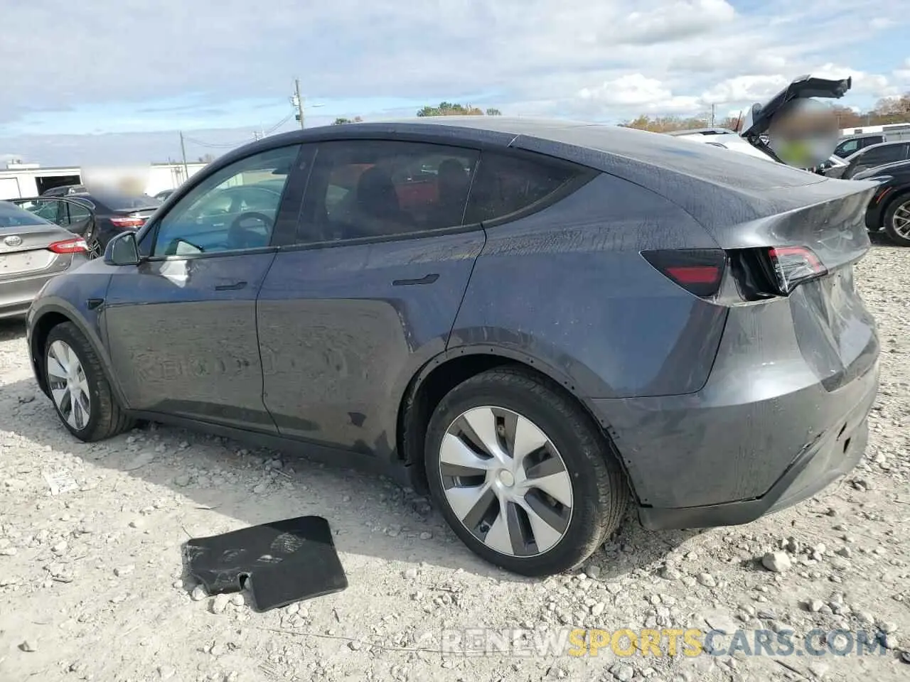 2 fotografías del automóvil dañado 7SAYGDEE9NA007886 TESLA MODEL Y 2022