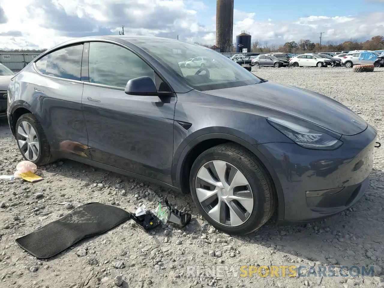 4 fotografías del automóvil dañado 7SAYGDEE9NA007886 TESLA MODEL Y 2022