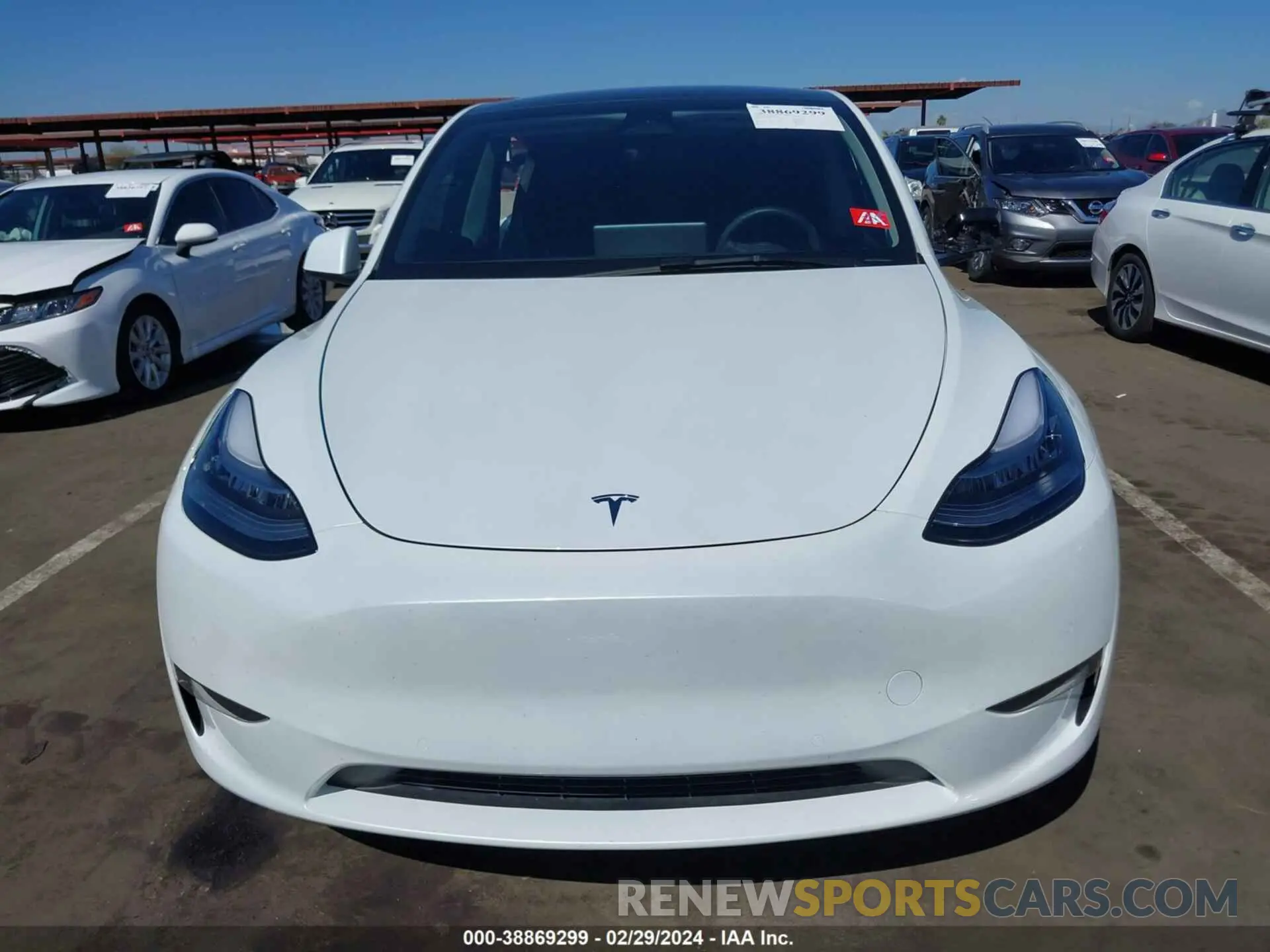 12 fotografías del automóvil dañado 7SAYGDEE9NA015552 TESLA MODEL Y 2022