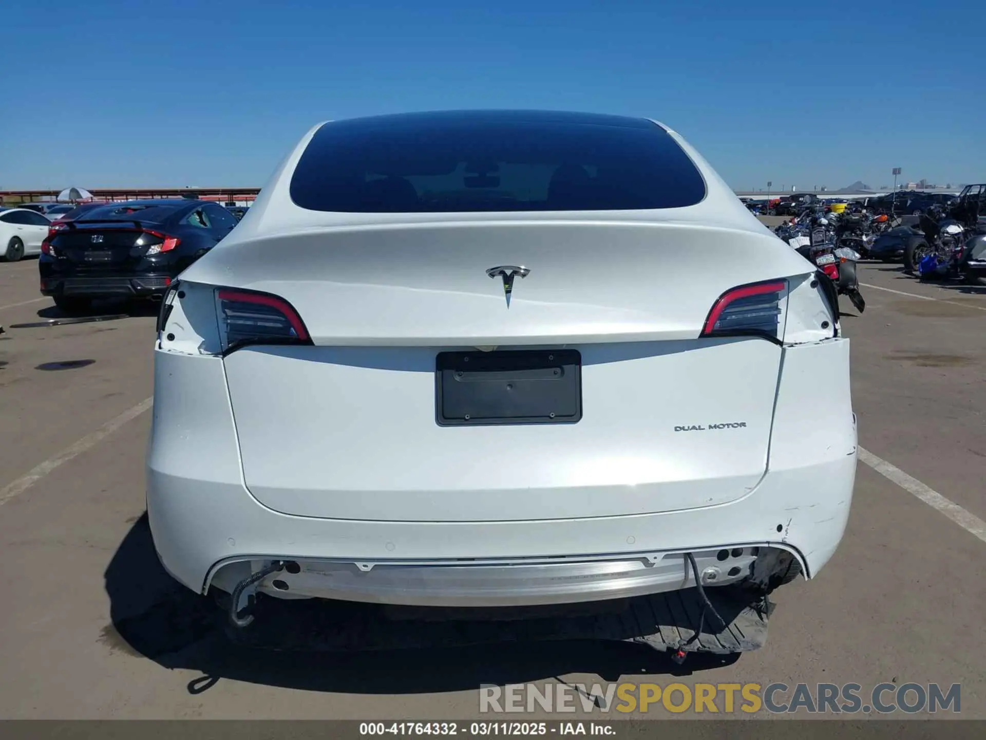 15 fotografías del automóvil dañado 7SAYGDEE9NA017284 TESLA MODEL Y 2022