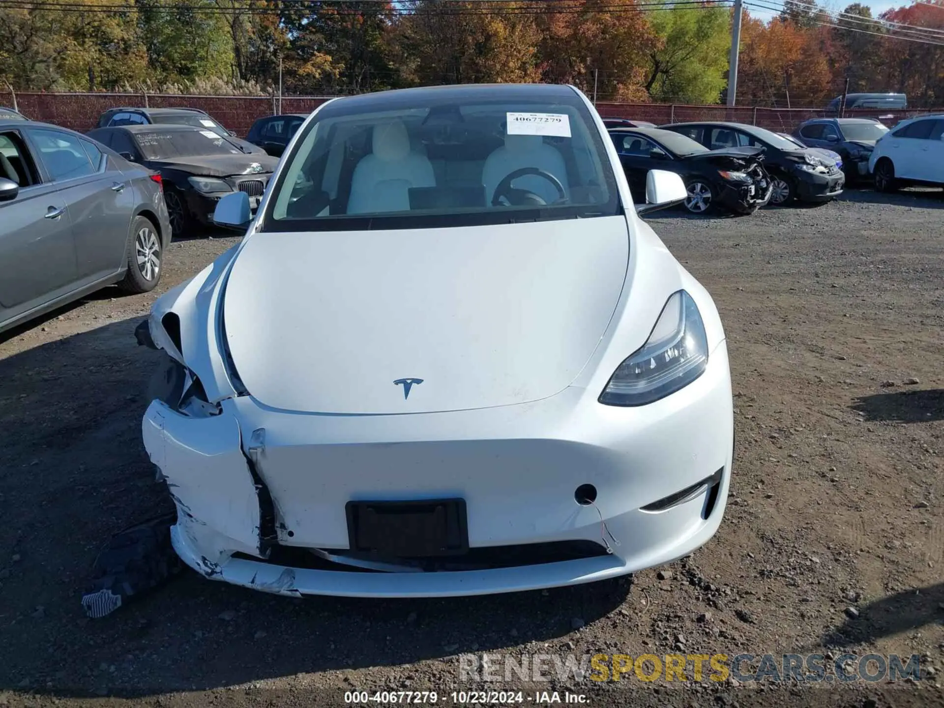 12 fotografías del automóvil dañado 7SAYGDEE9NF310377 TESLA MODEL Y 2022