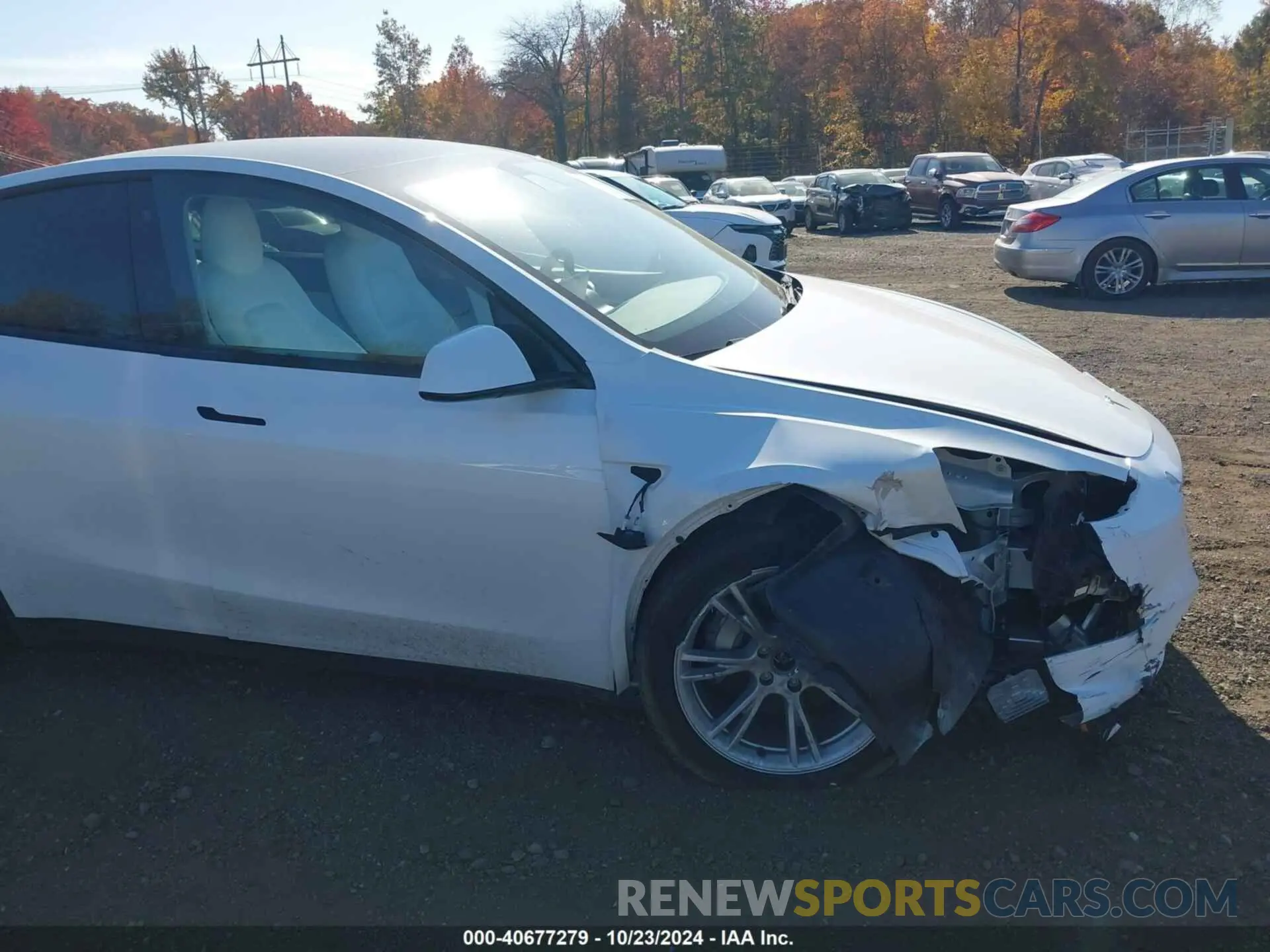 20 fotografías del automóvil dañado 7SAYGDEE9NF310377 TESLA MODEL Y 2022