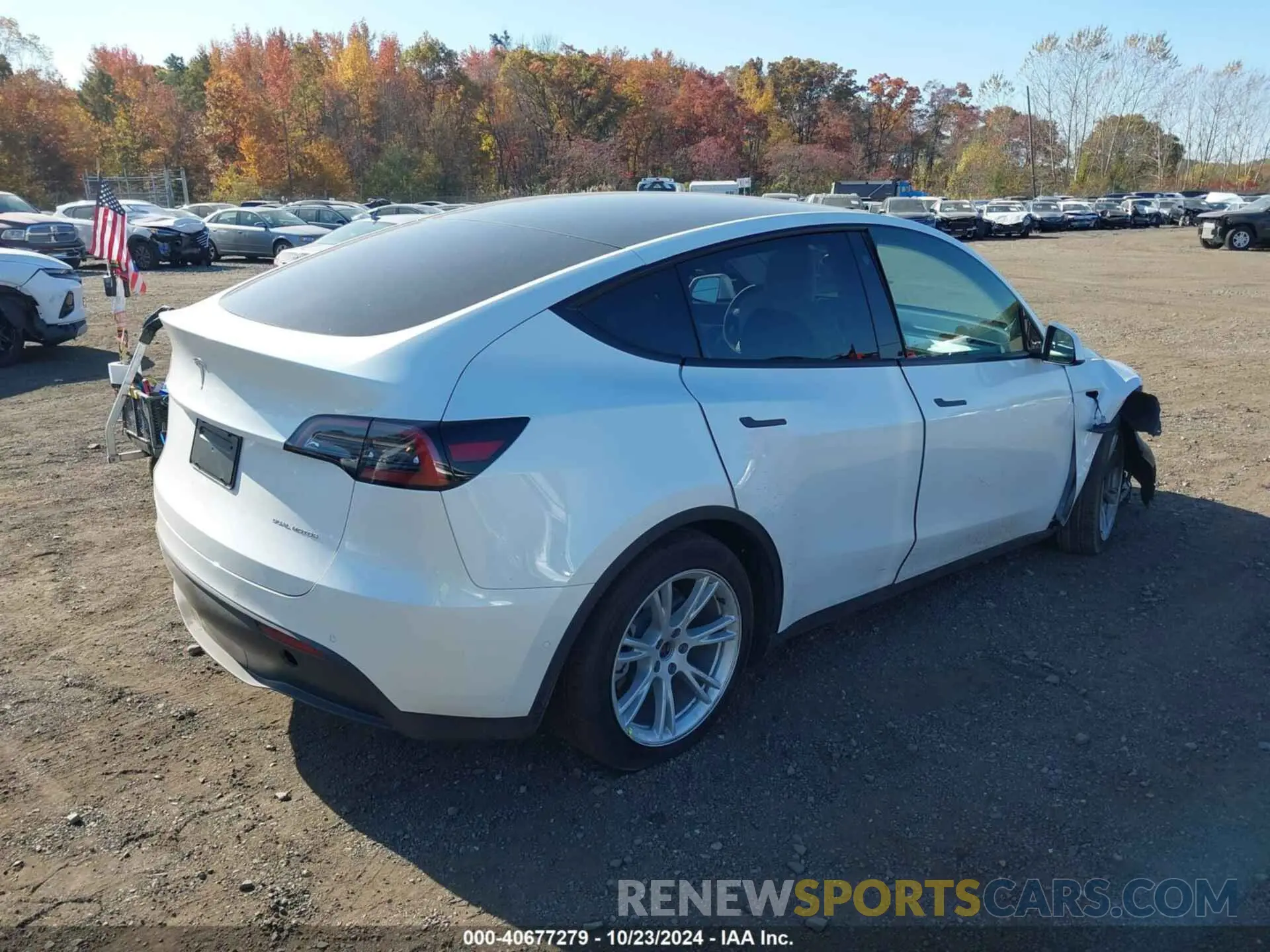 4 fotografías del automóvil dañado 7SAYGDEE9NF310377 TESLA MODEL Y 2022