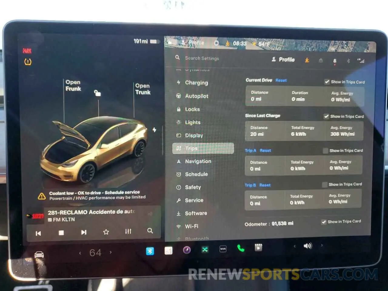9 fotografías del automóvil dañado 7SAYGDEE9NF354430 TESLA MODEL Y 2022