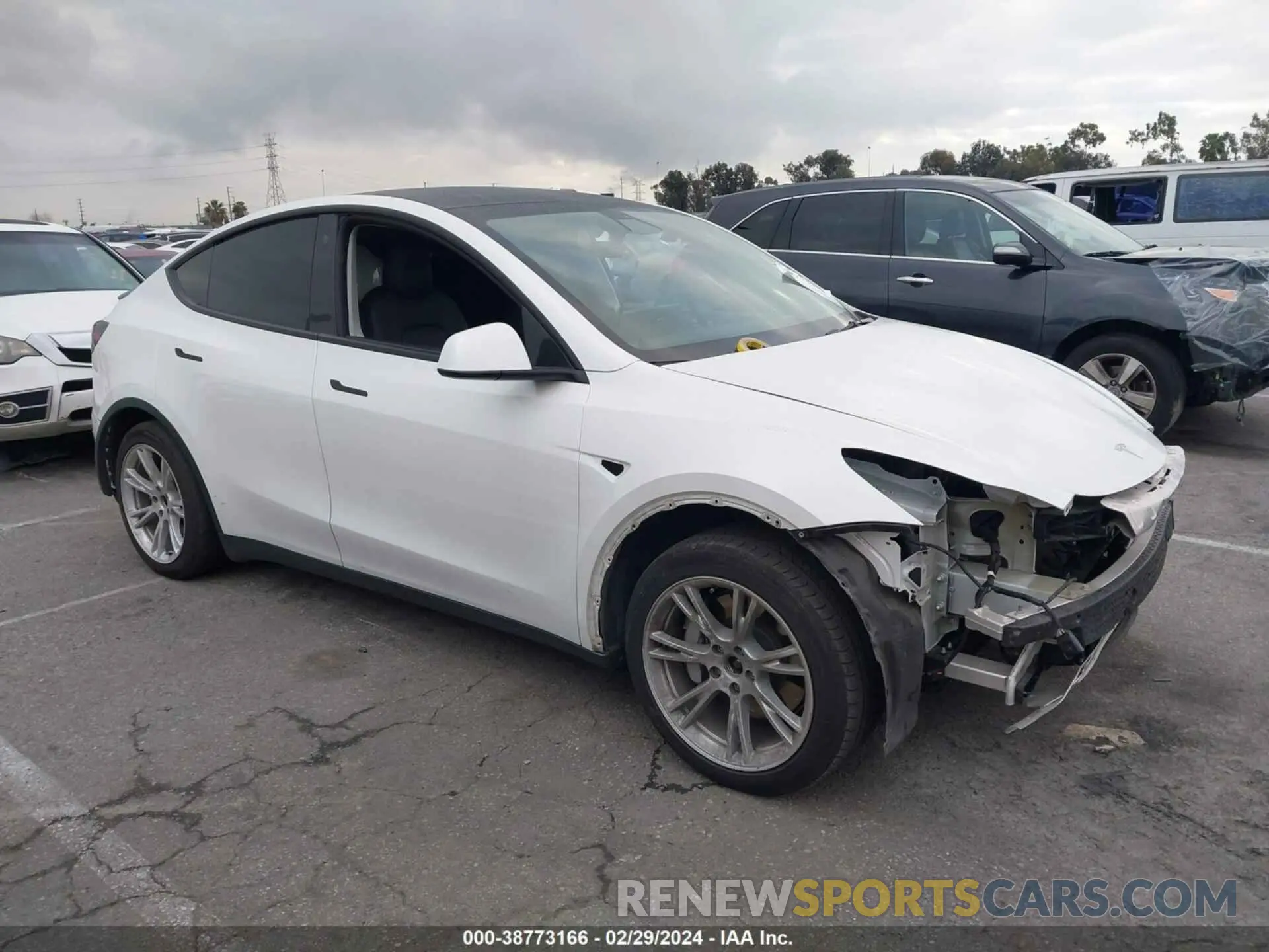 1 fotografías del automóvil dañado 7SAYGDEE9NF369607 TESLA MODEL Y 2022
