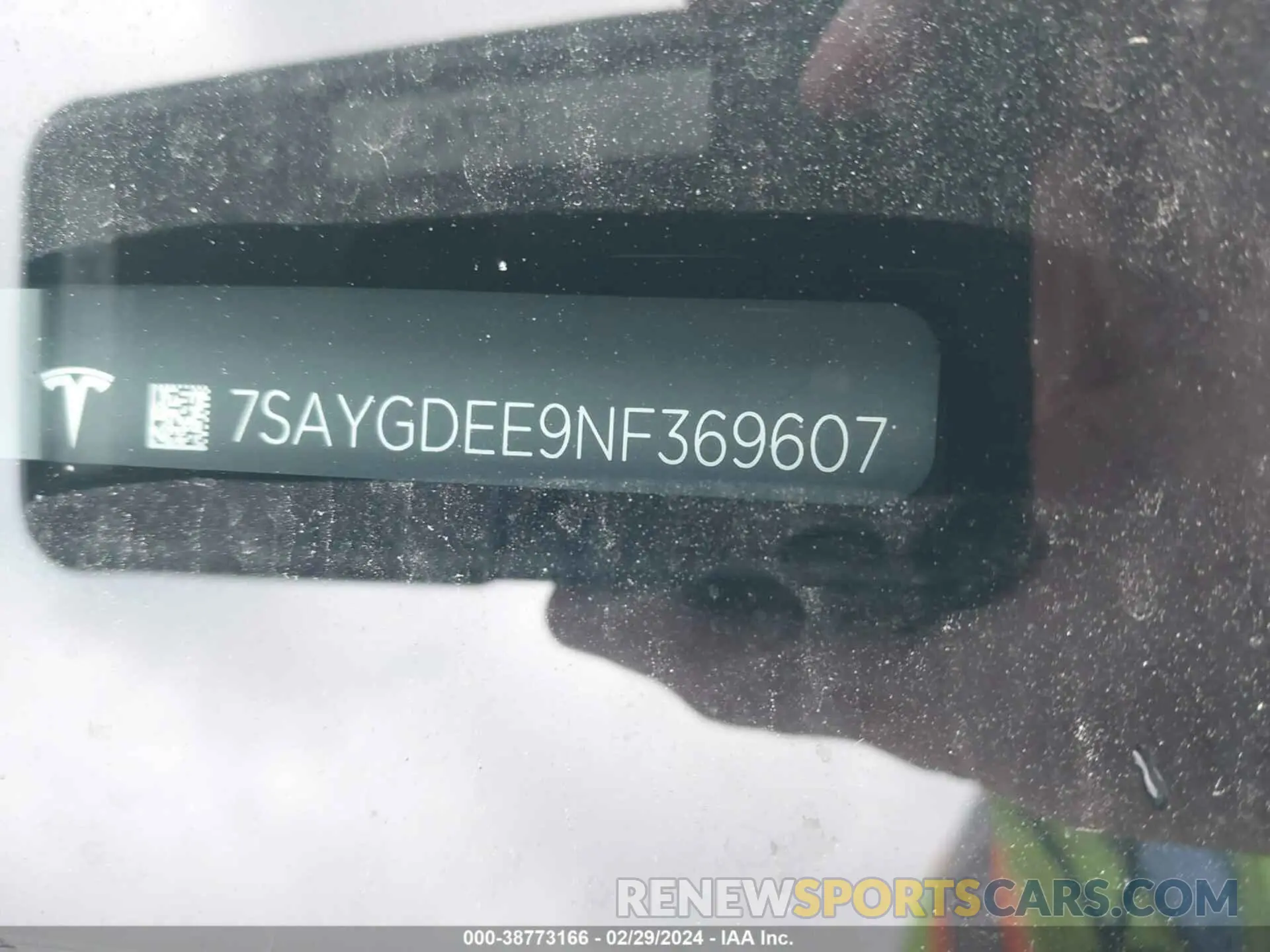 9 fotografías del automóvil dañado 7SAYGDEE9NF369607 TESLA MODEL Y 2022