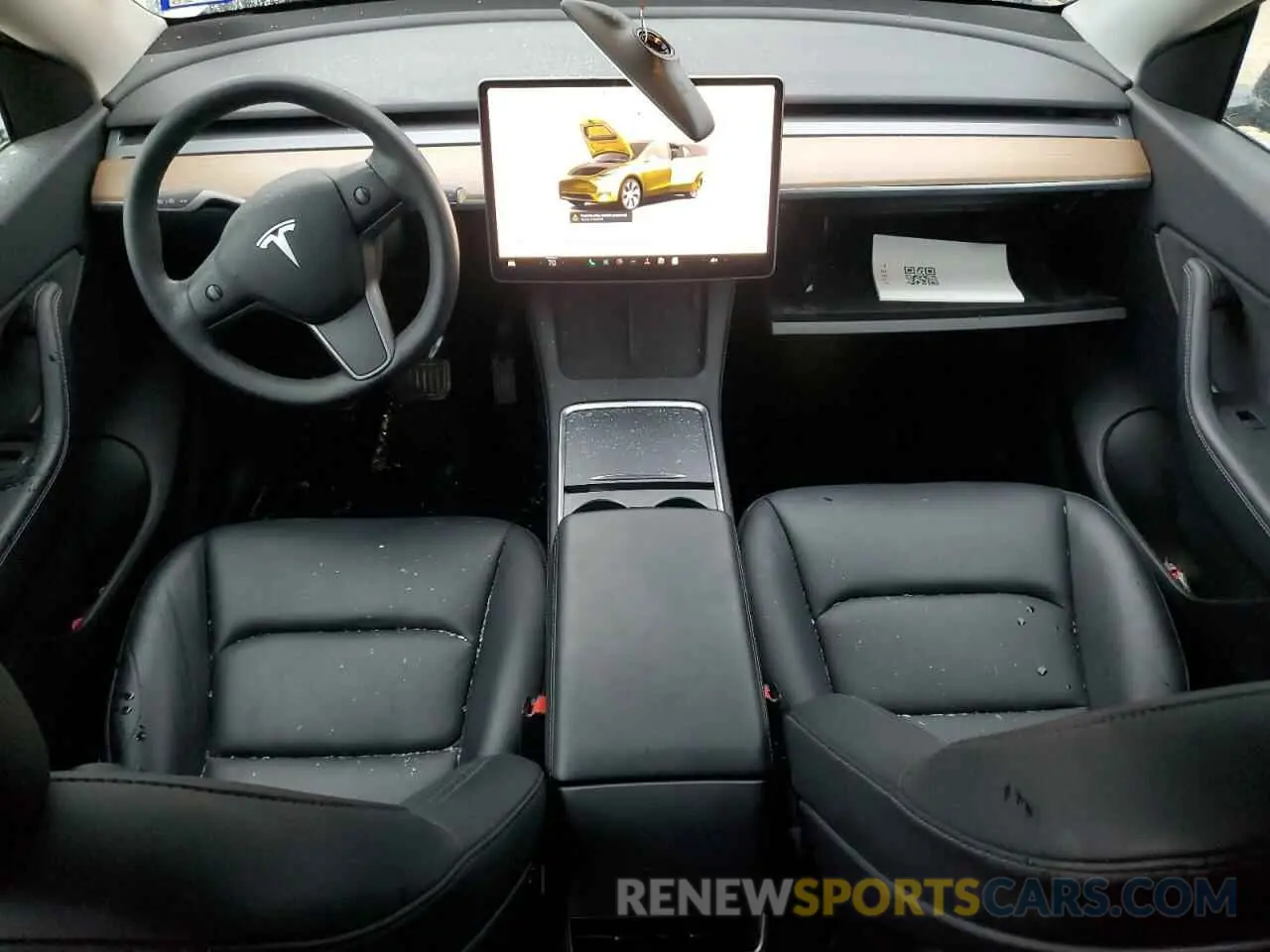 8 fotografías del automóvil dañado 7SAYGDEE9NF392062 TESLA MODEL Y 2022