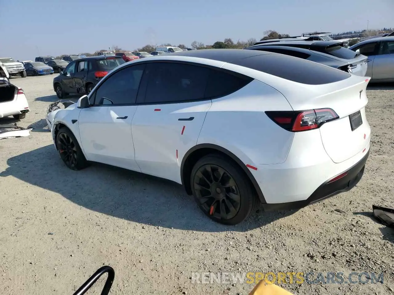 2 fotografías del automóvil dañado 7SAYGDEE9NF411550 TESLA MODEL Y 2022