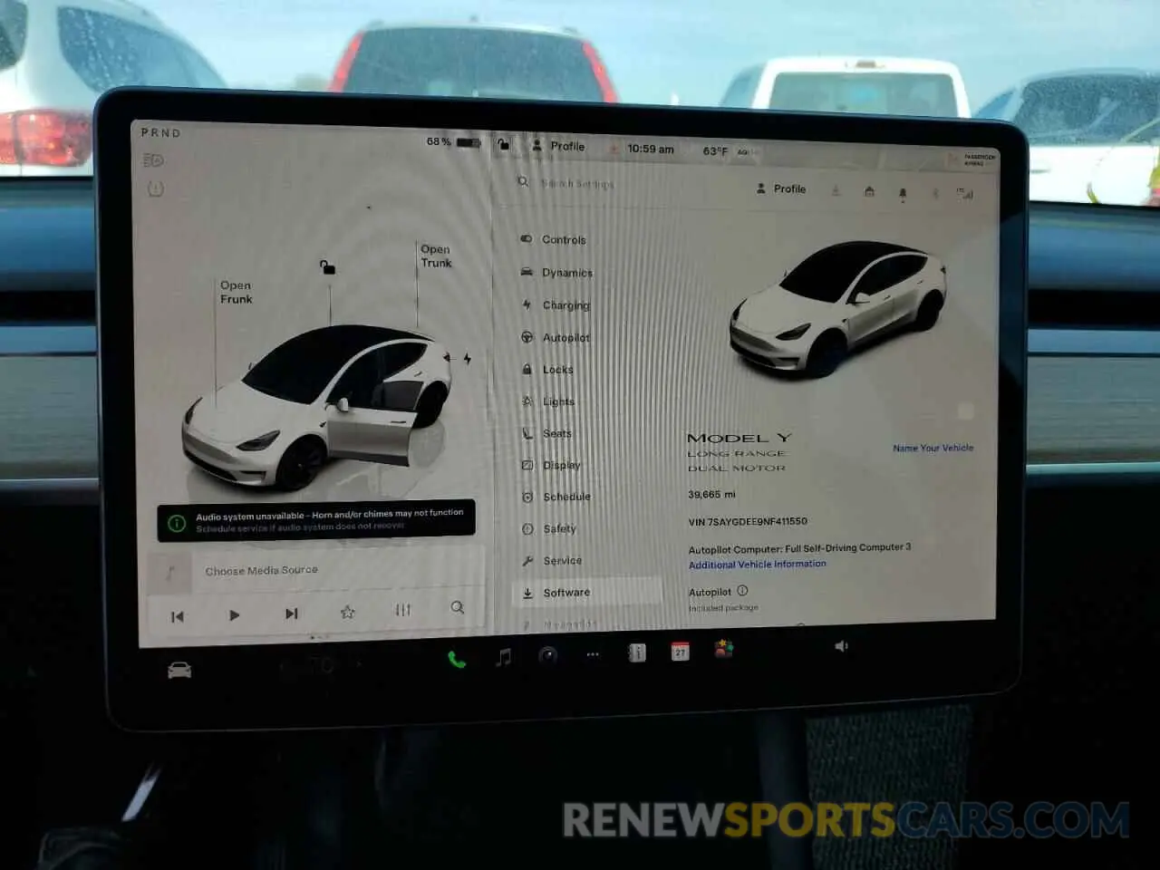 9 fotografías del automóvil dañado 7SAYGDEE9NF411550 TESLA MODEL Y 2022