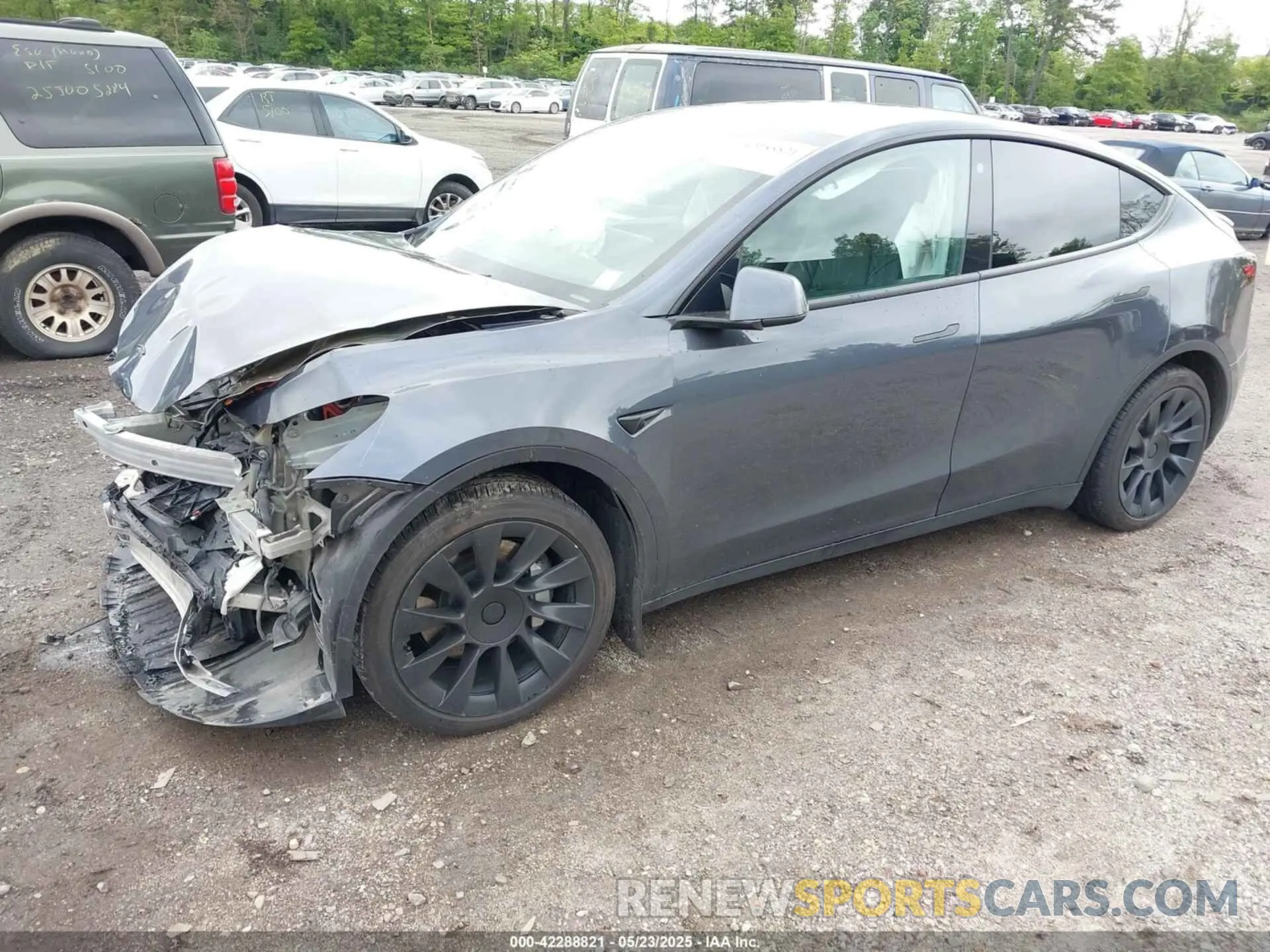 2 fotografías del automóvil dañado 7SAYGDEE9NF424248 TESLA MODEL Y 2022