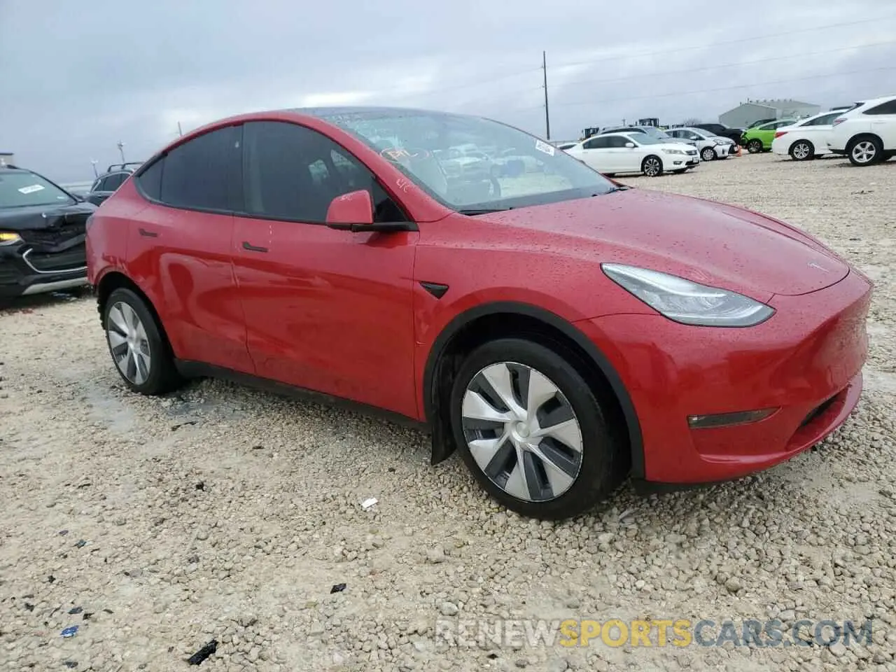 4 fotografías del automóvil dañado 7SAYGDEE9NF430115 TESLA MODEL Y 2022