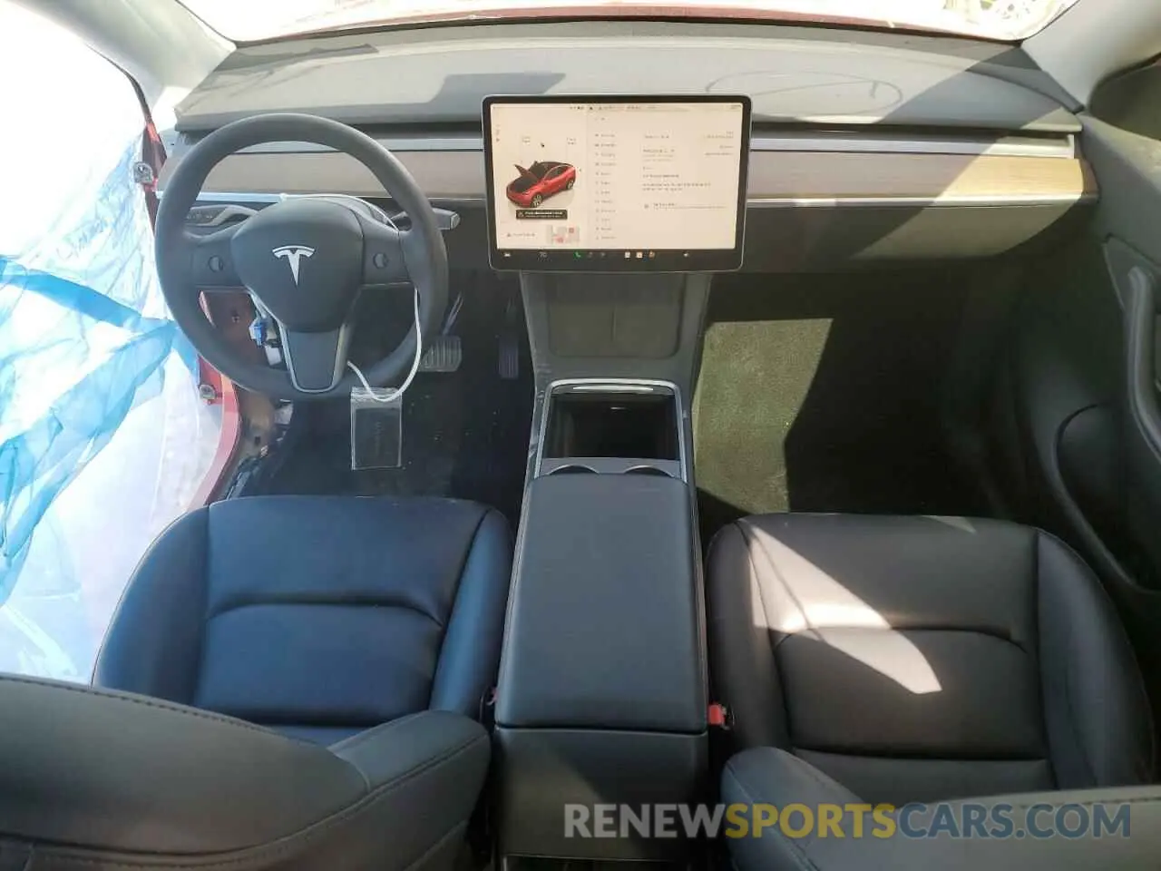 8 fotografías del automóvil dañado 7SAYGDEE9NF430115 TESLA MODEL Y 2022