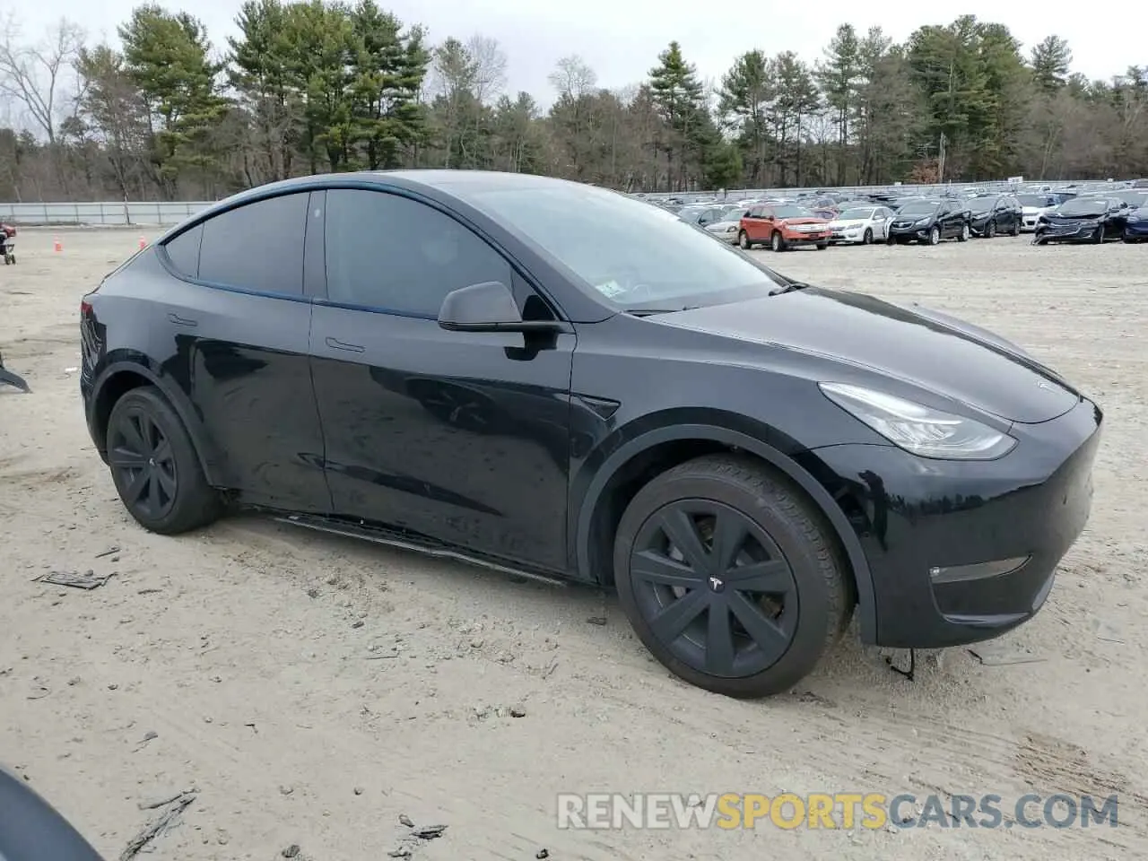 4 fotografías del automóvil dañado 7SAYGDEE9NF437257 TESLA MODEL Y 2022