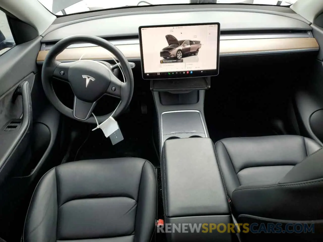 8 fotografías del automóvil dañado 7SAYGDEE9NF437257 TESLA MODEL Y 2022