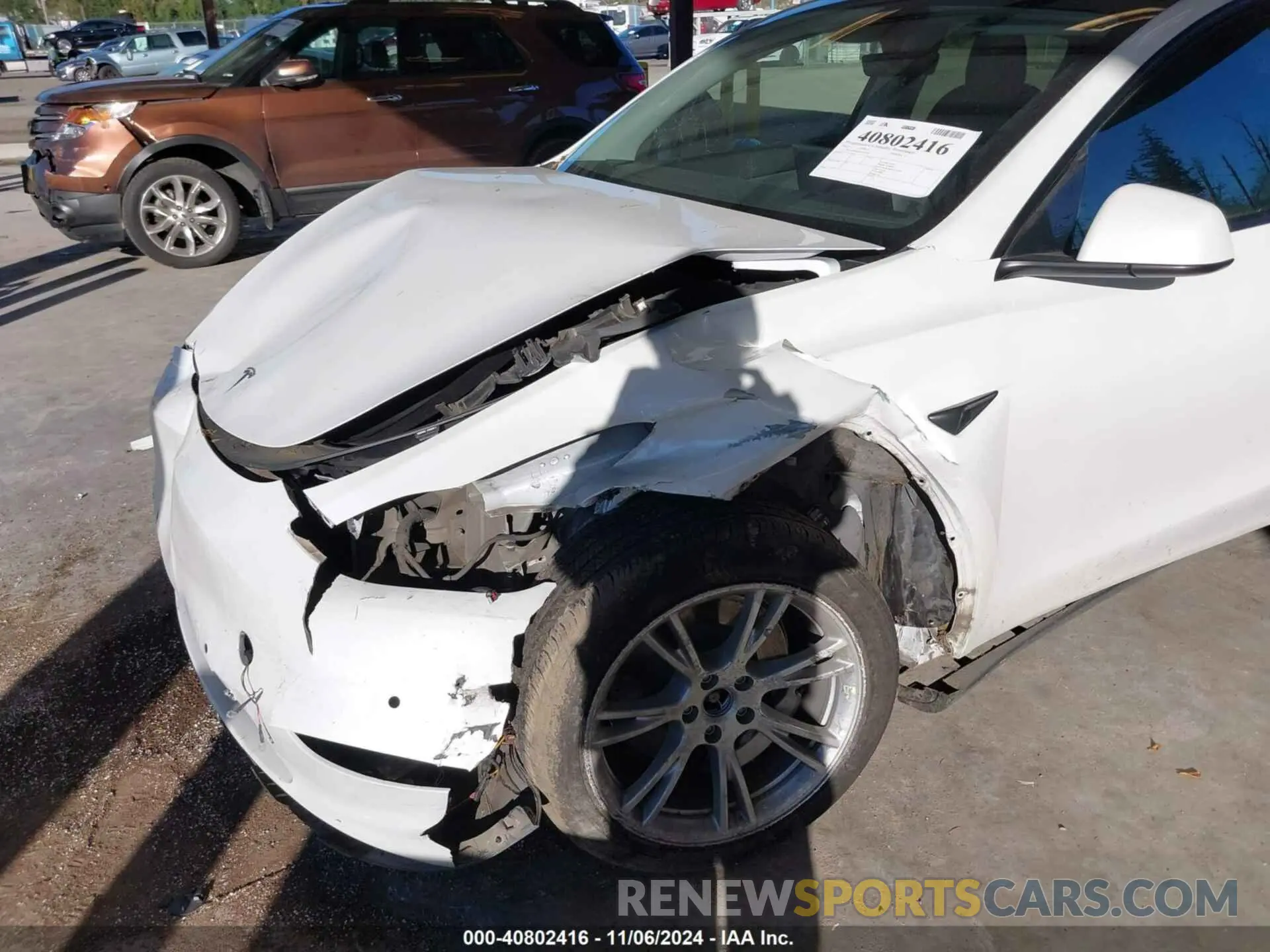 6 fotografías del automóvil dañado 7SAYGDEE9NF437503 TESLA MODEL Y 2022