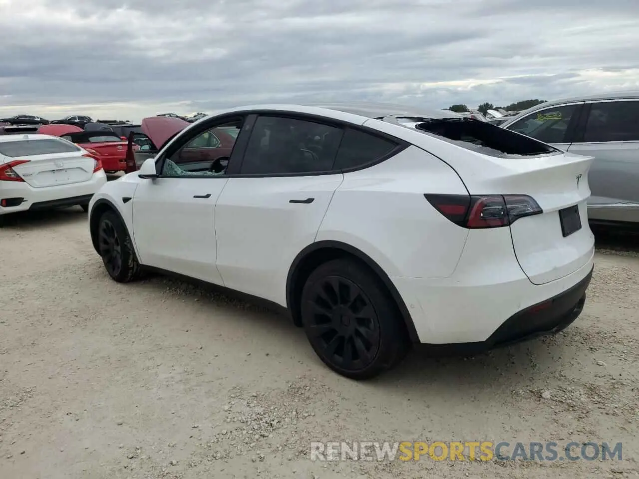 2 fotografías del automóvil dañado 7SAYGDEE9NF460196 TESLA MODEL Y 2022