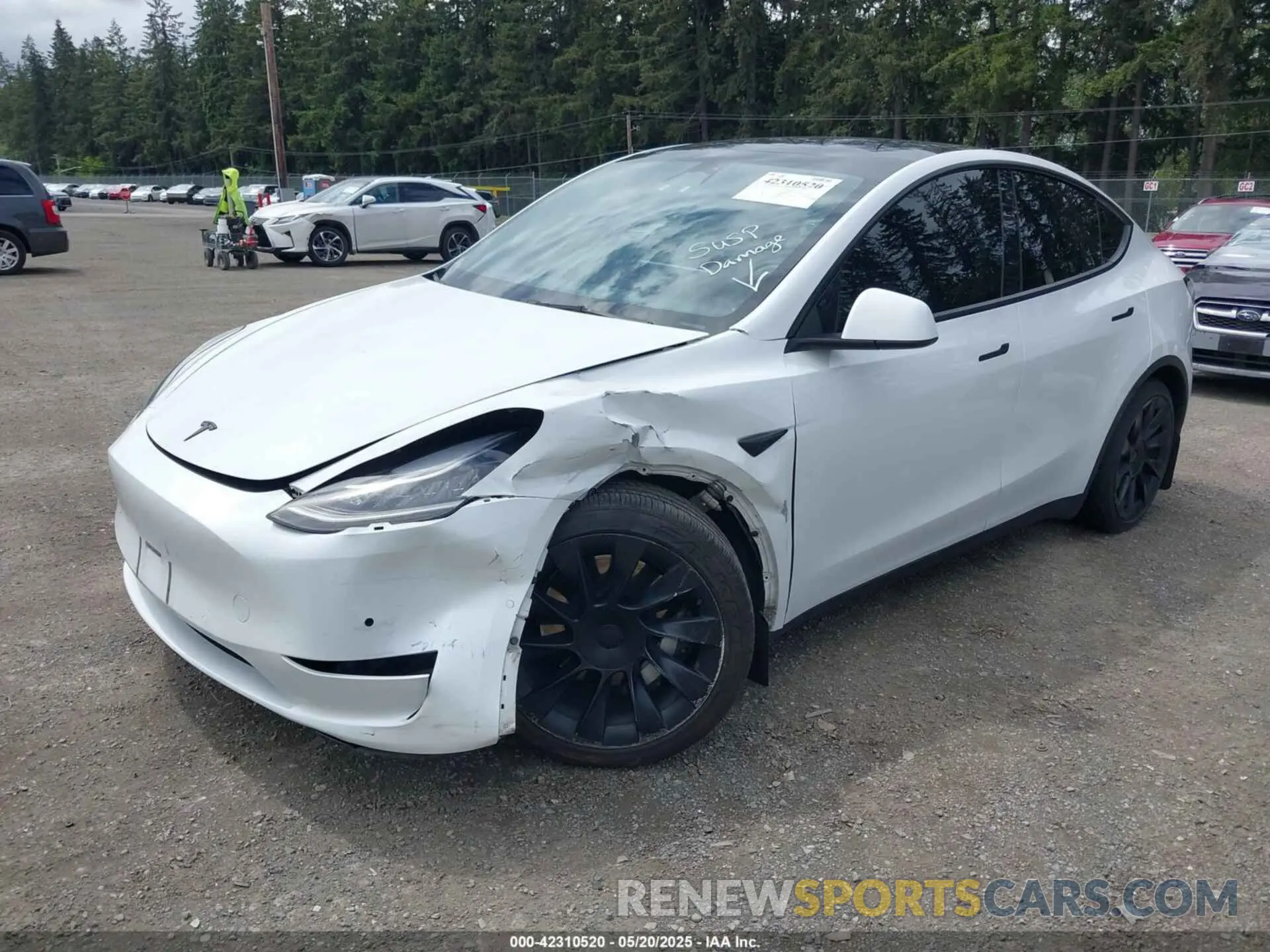 2 fotografías del automóvil dañado 7SAYGDEE9NF494901 TESLA MODEL Y 2022