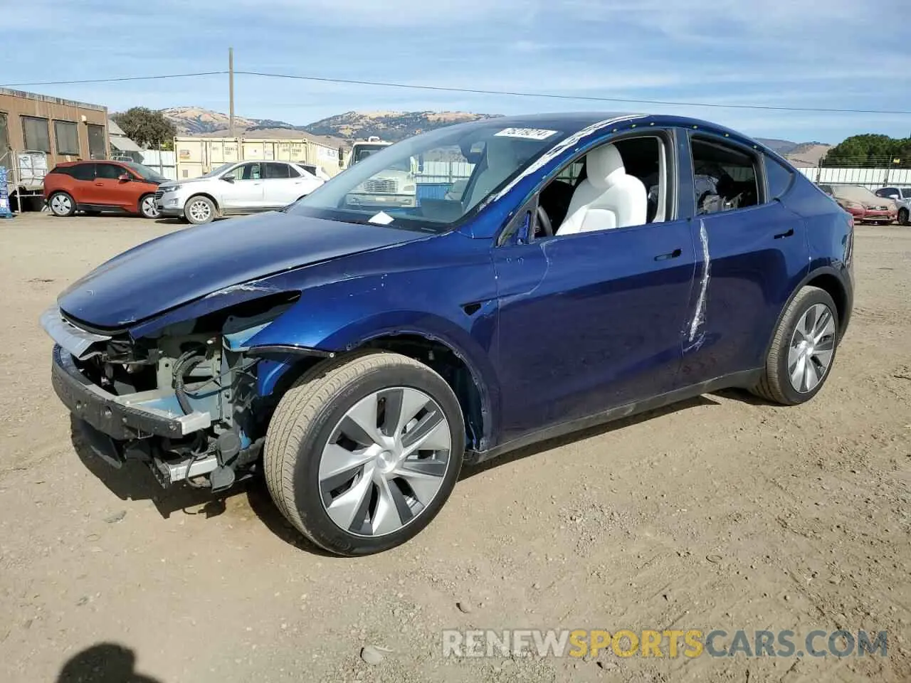 1 fotografías del automóvil dañado 7SAYGDEE9NF551906 TESLA MODEL Y 2022