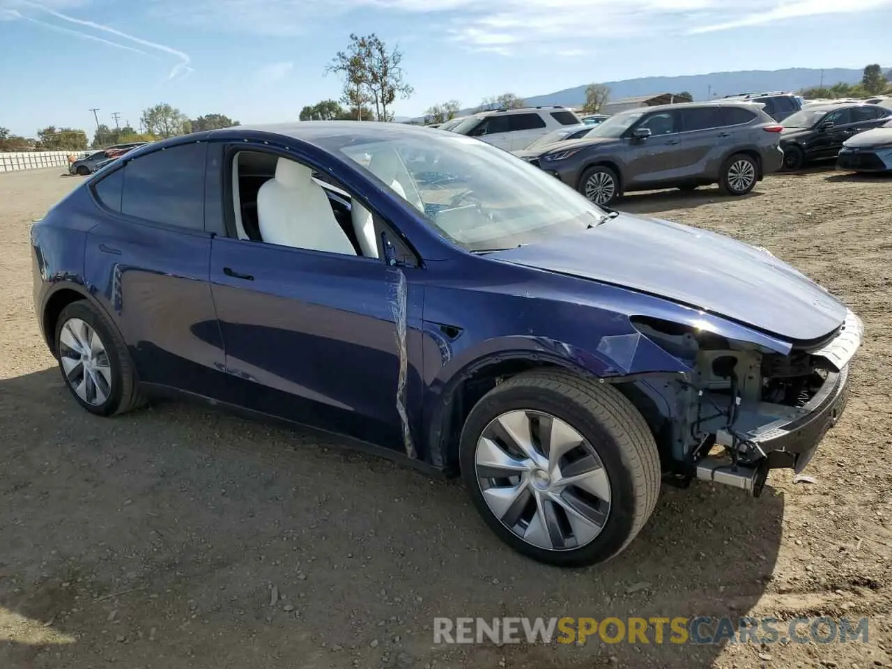 4 fotografías del automóvil dañado 7SAYGDEE9NF551906 TESLA MODEL Y 2022