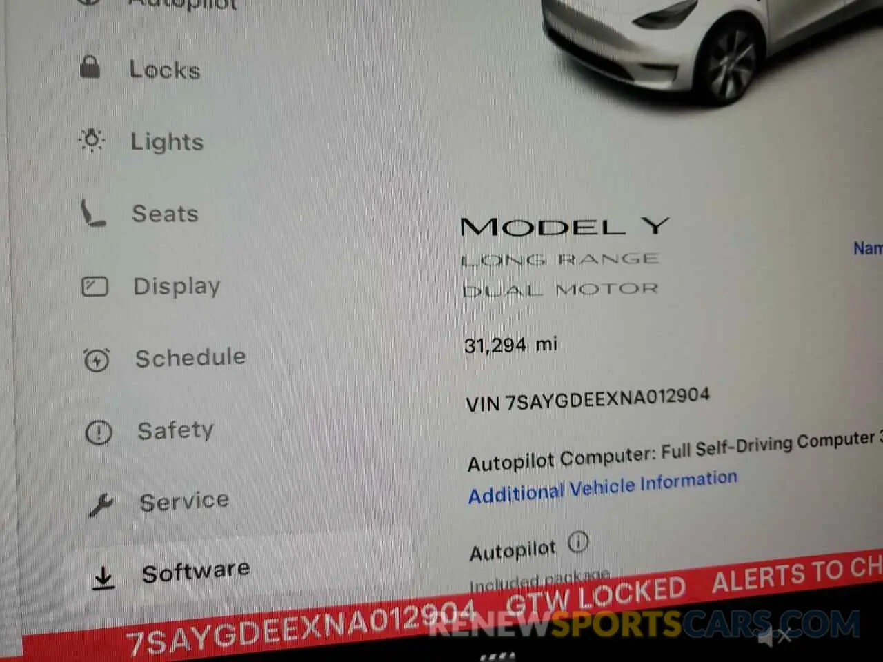 9 fotografías del automóvil dañado 7SAYGDEEXNA012904 TESLA MODEL Y 2022