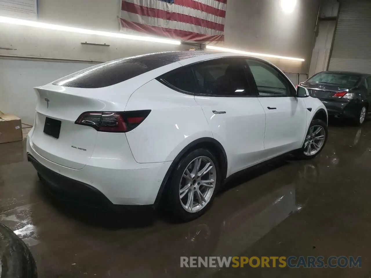 3 fotografías del automóvil dañado 7SAYGDEEXNF324434 TESLA MODEL Y 2022