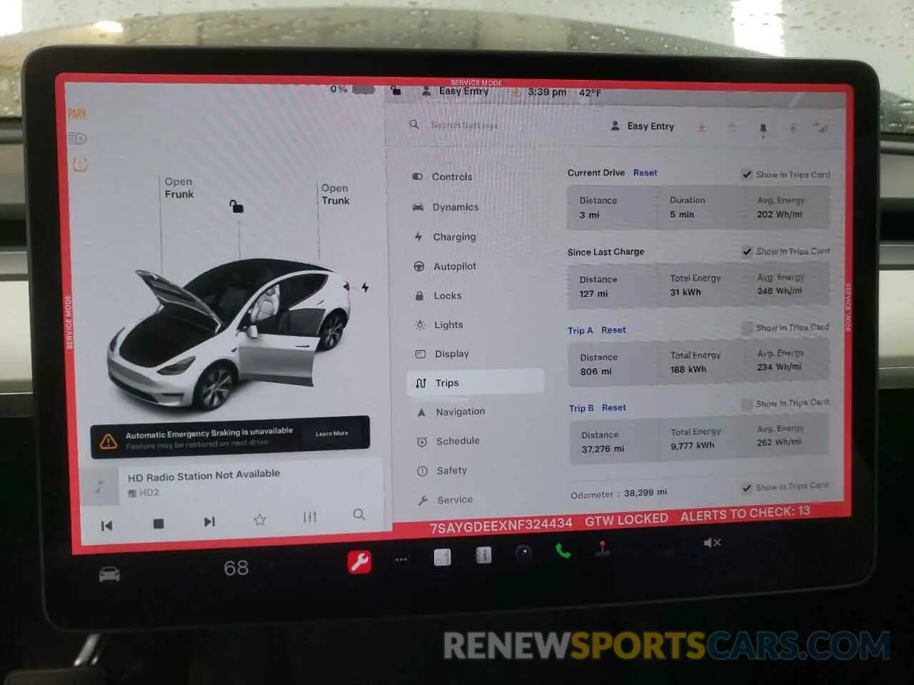 9 fotografías del automóvil dañado 7SAYGDEEXNF324434 TESLA MODEL Y 2022