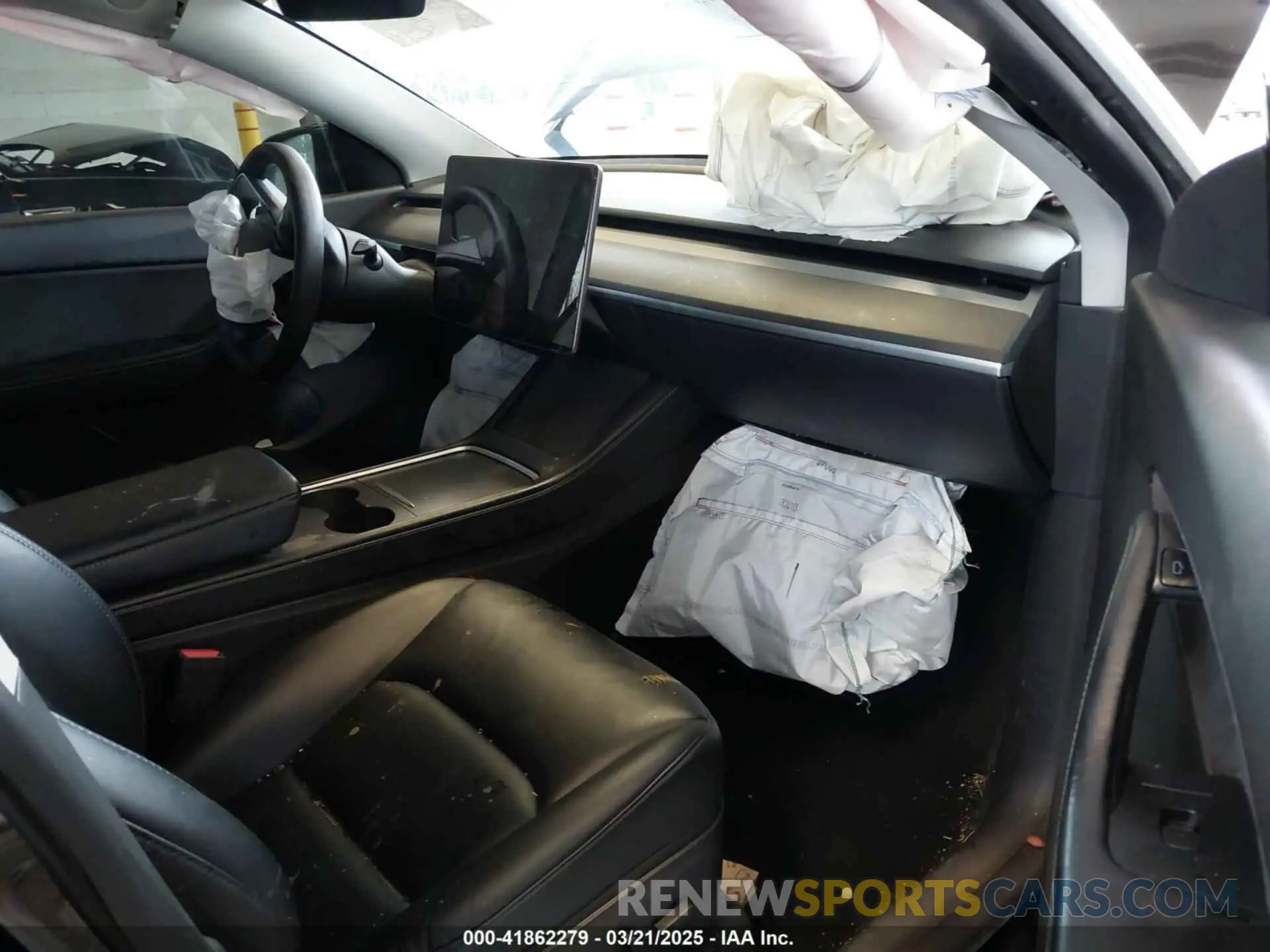 5 fotografías del automóvil dañado 7SAYGDEEXNF363914 TESLA MODEL Y 2022