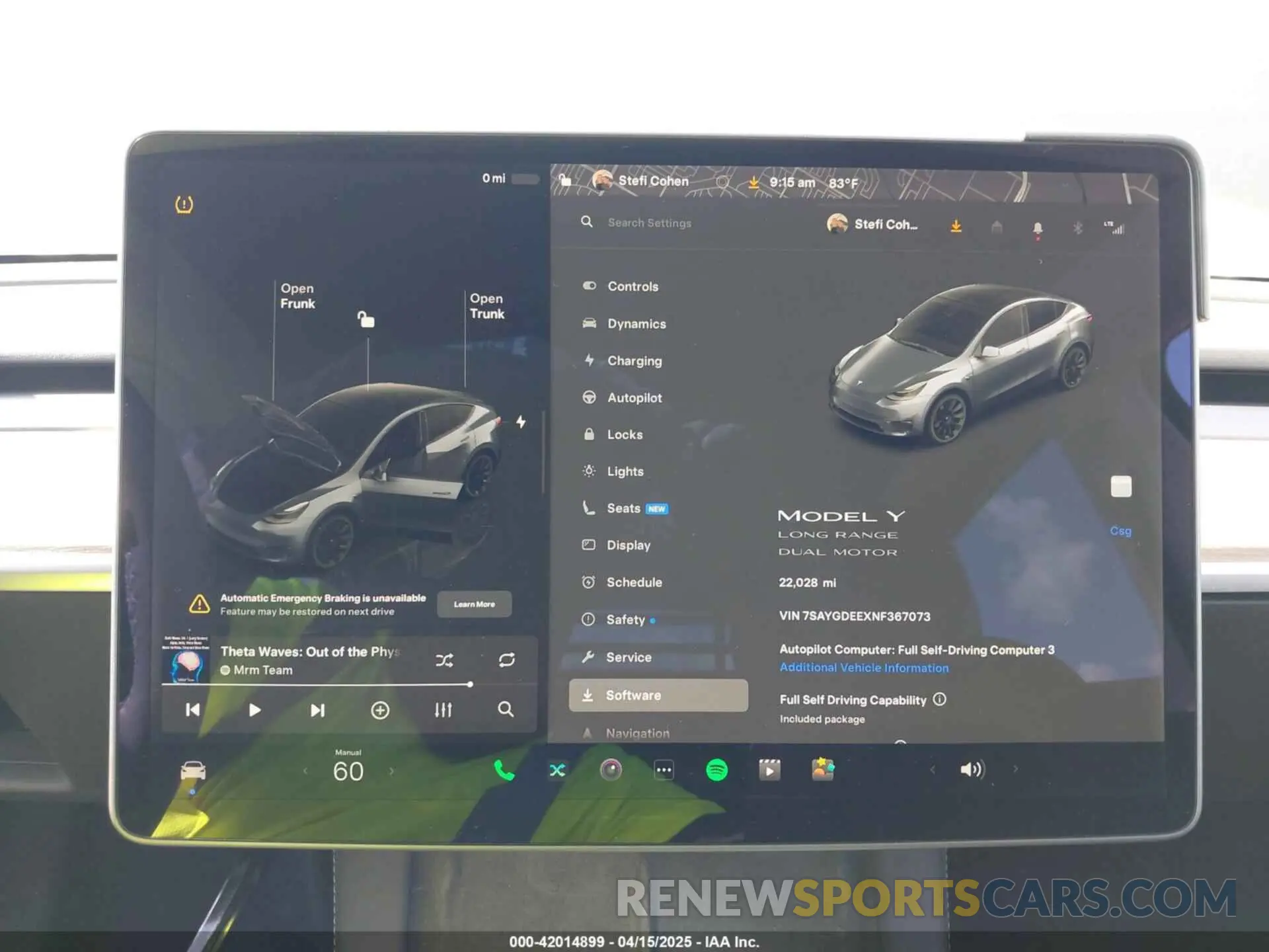 17 fotografías del automóvil dañado 7SAYGDEEXNF367073 TESLA MODEL Y 2022
