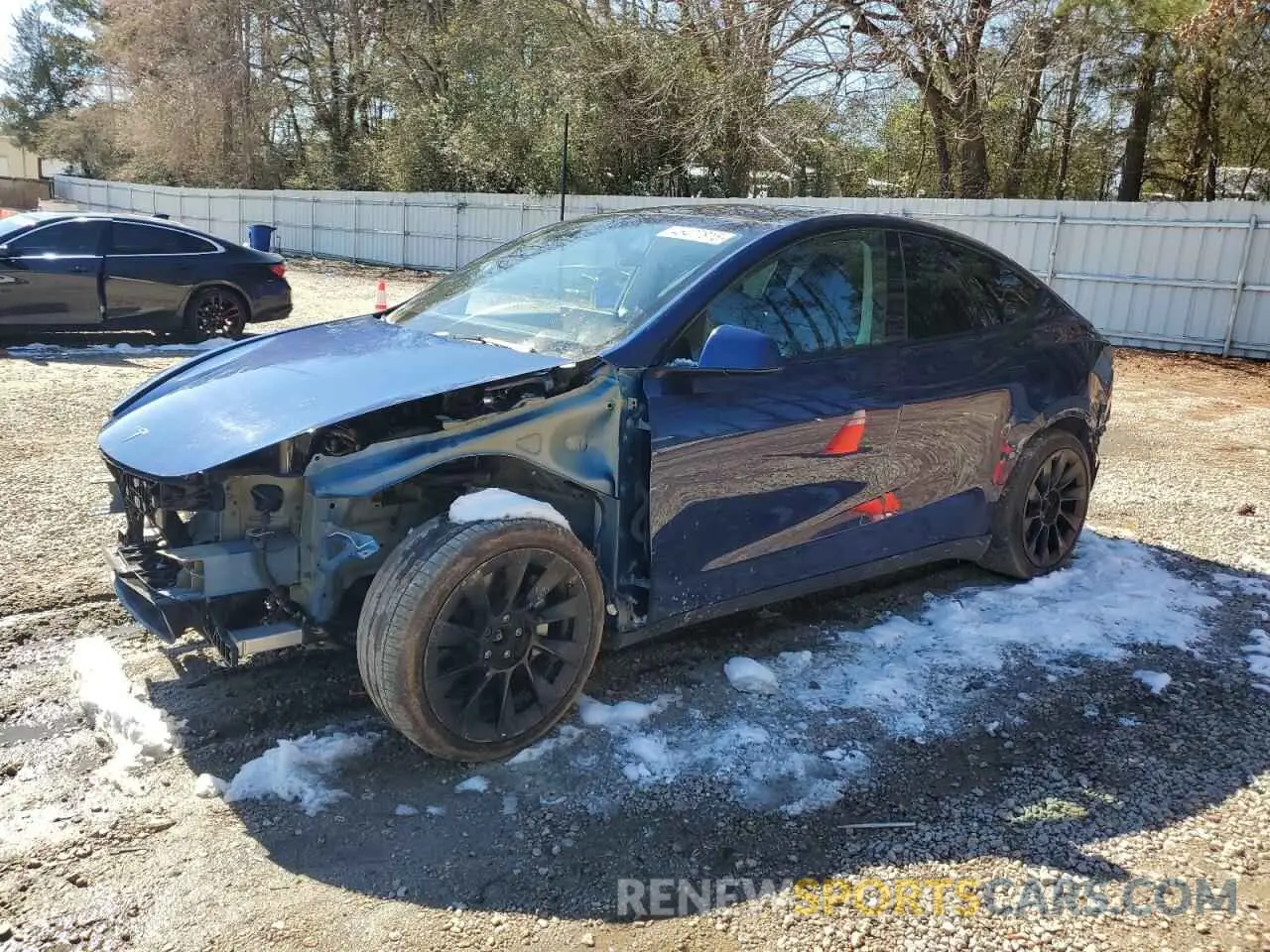 1 fotografías del automóvil dañado 7SAYGDEEXNF386593 TESLA MODEL Y 2022