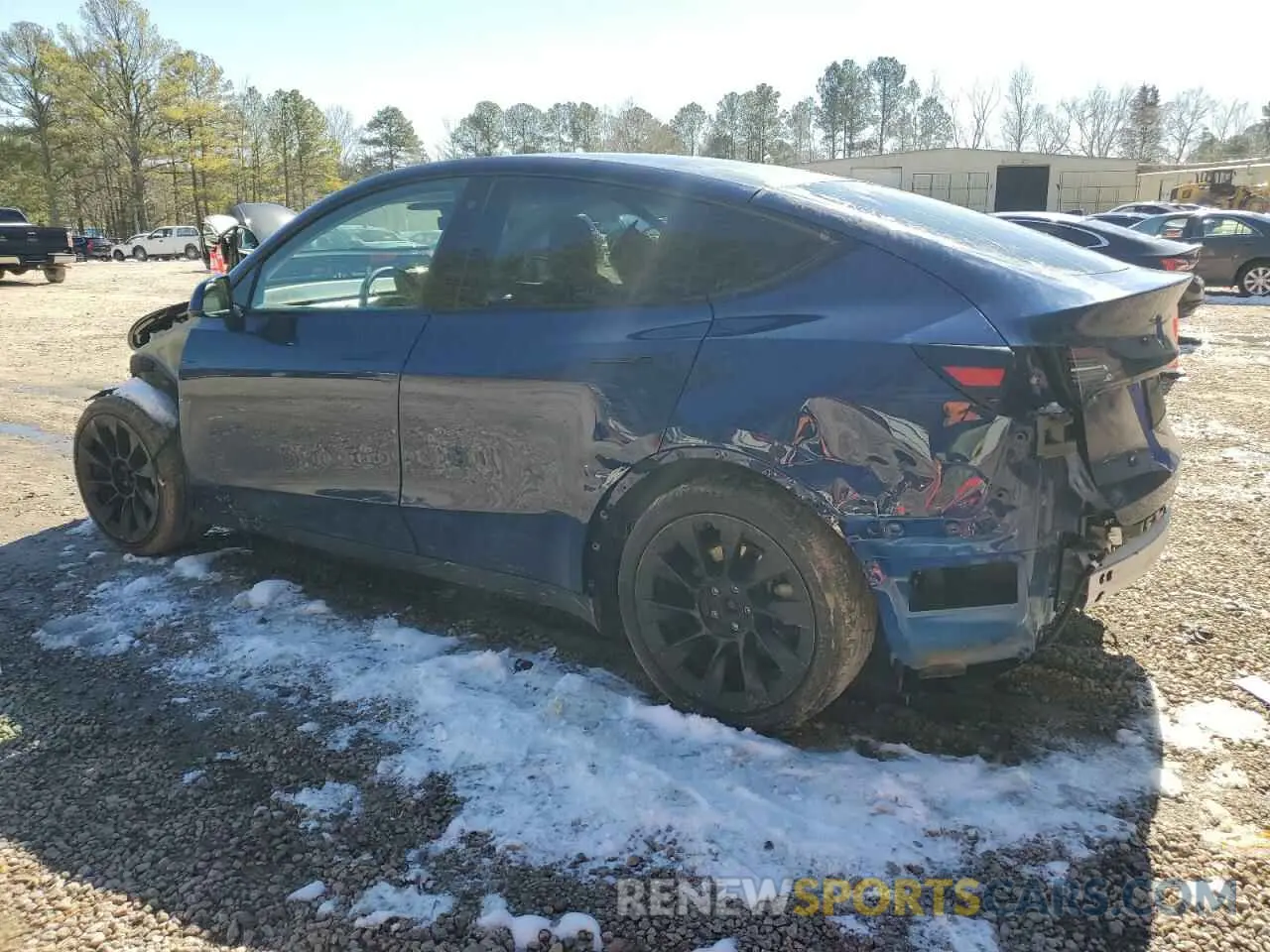 2 fotografías del automóvil dañado 7SAYGDEEXNF386593 TESLA MODEL Y 2022