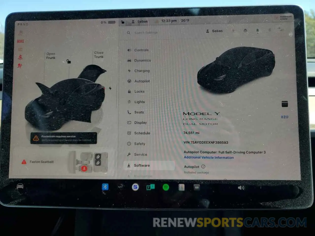 9 fotografías del automóvil dañado 7SAYGDEEXNF386593 TESLA MODEL Y 2022