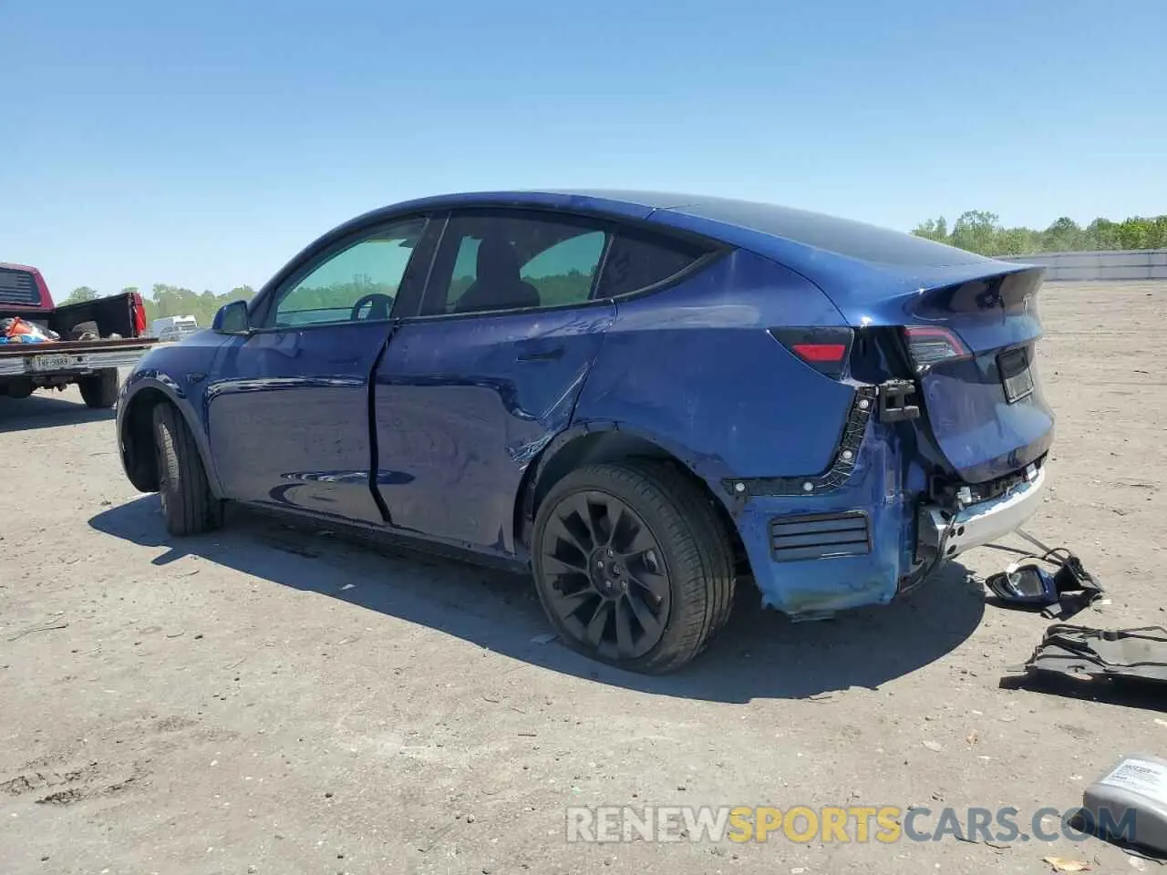 2 fotografías del automóvil dañado 7SAYGDEEXNF444122 TESLA MODEL Y 2022