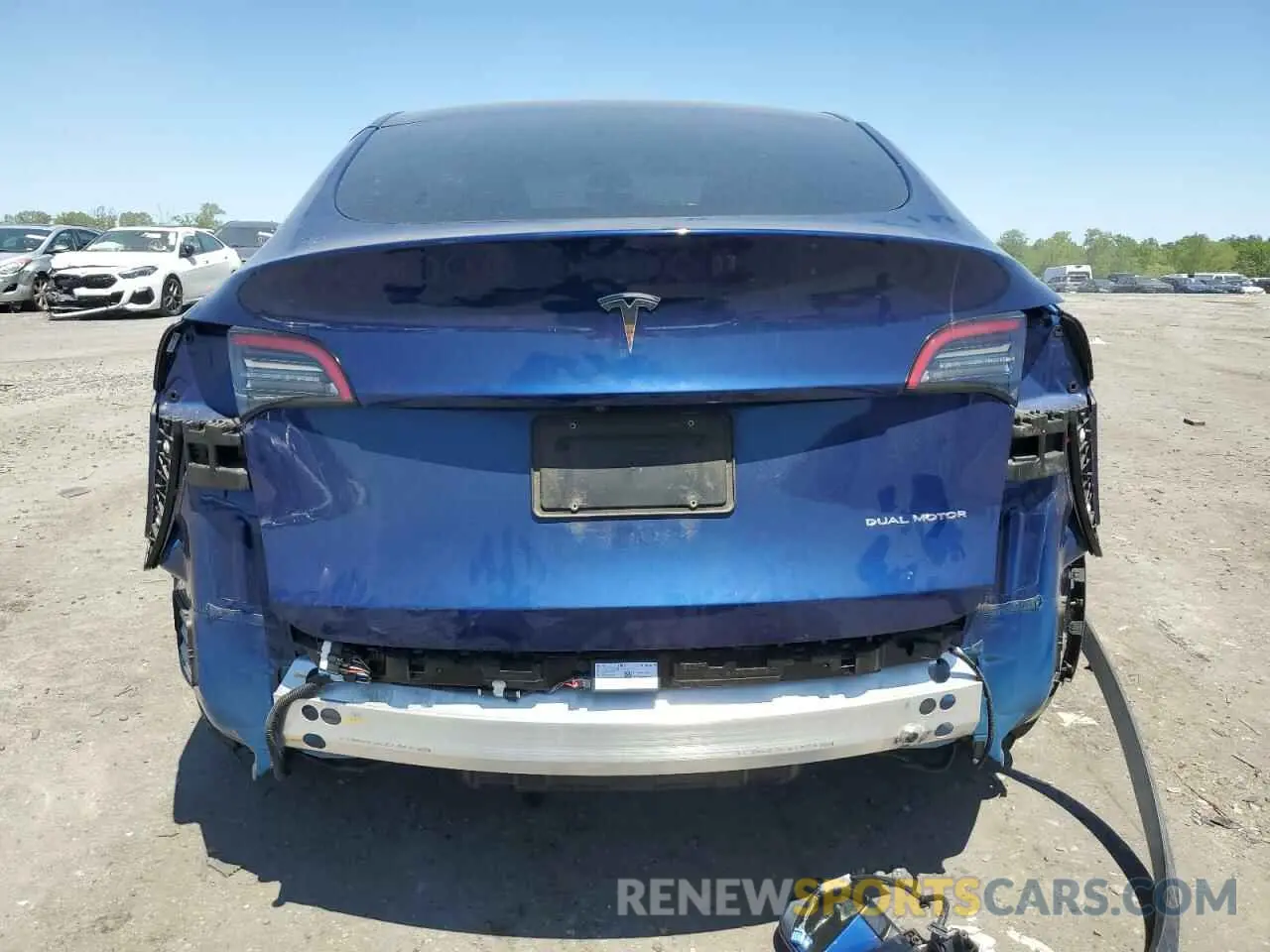 6 fotografías del automóvil dañado 7SAYGDEEXNF444122 TESLA MODEL Y 2022