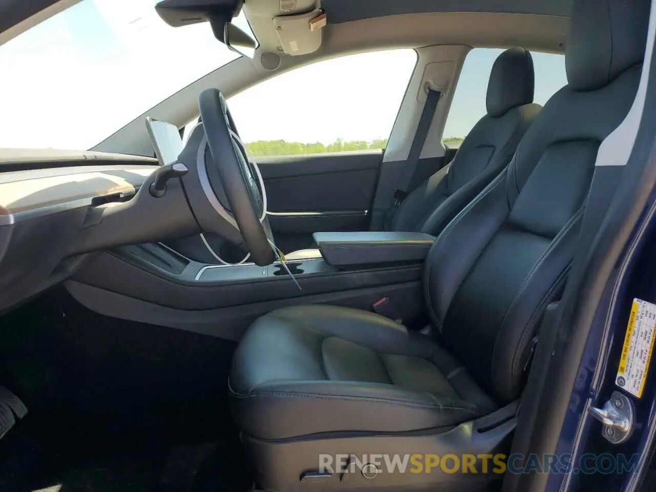 7 fotografías del automóvil dañado 7SAYGDEEXNF444122 TESLA MODEL Y 2022