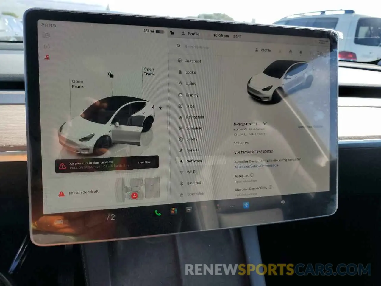 9 fotografías del automóvil dañado 7SAYGDEEXNF494132 TESLA MODEL Y 2022