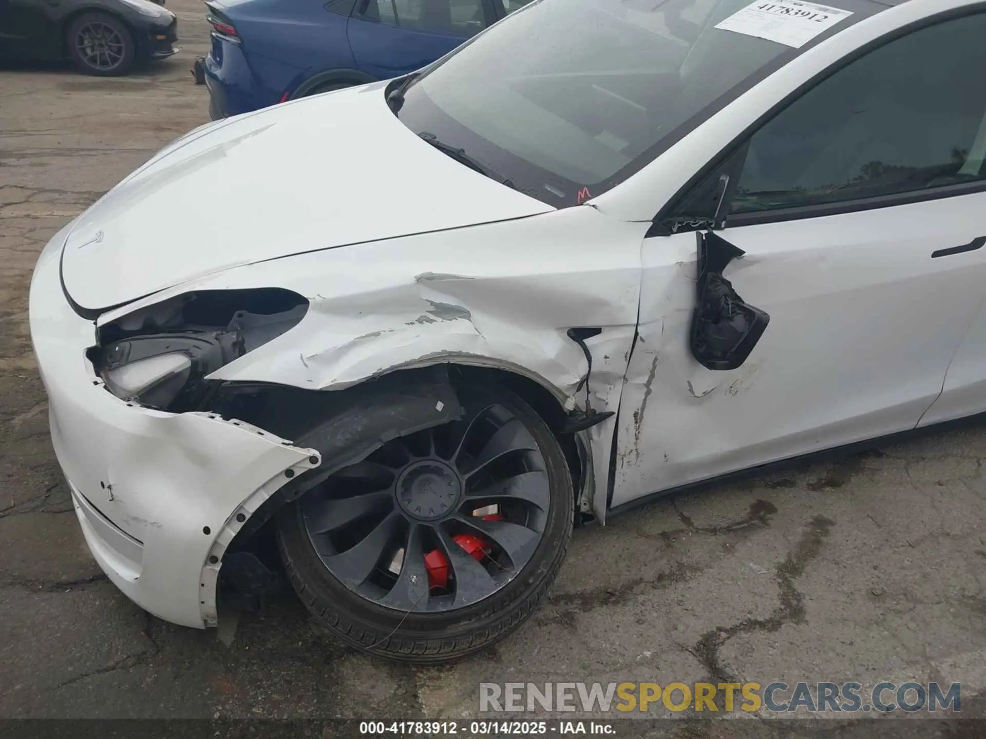 19 fotografías del automóvil dañado 7SAYGDEF0NF400560 TESLA MODEL Y 2022