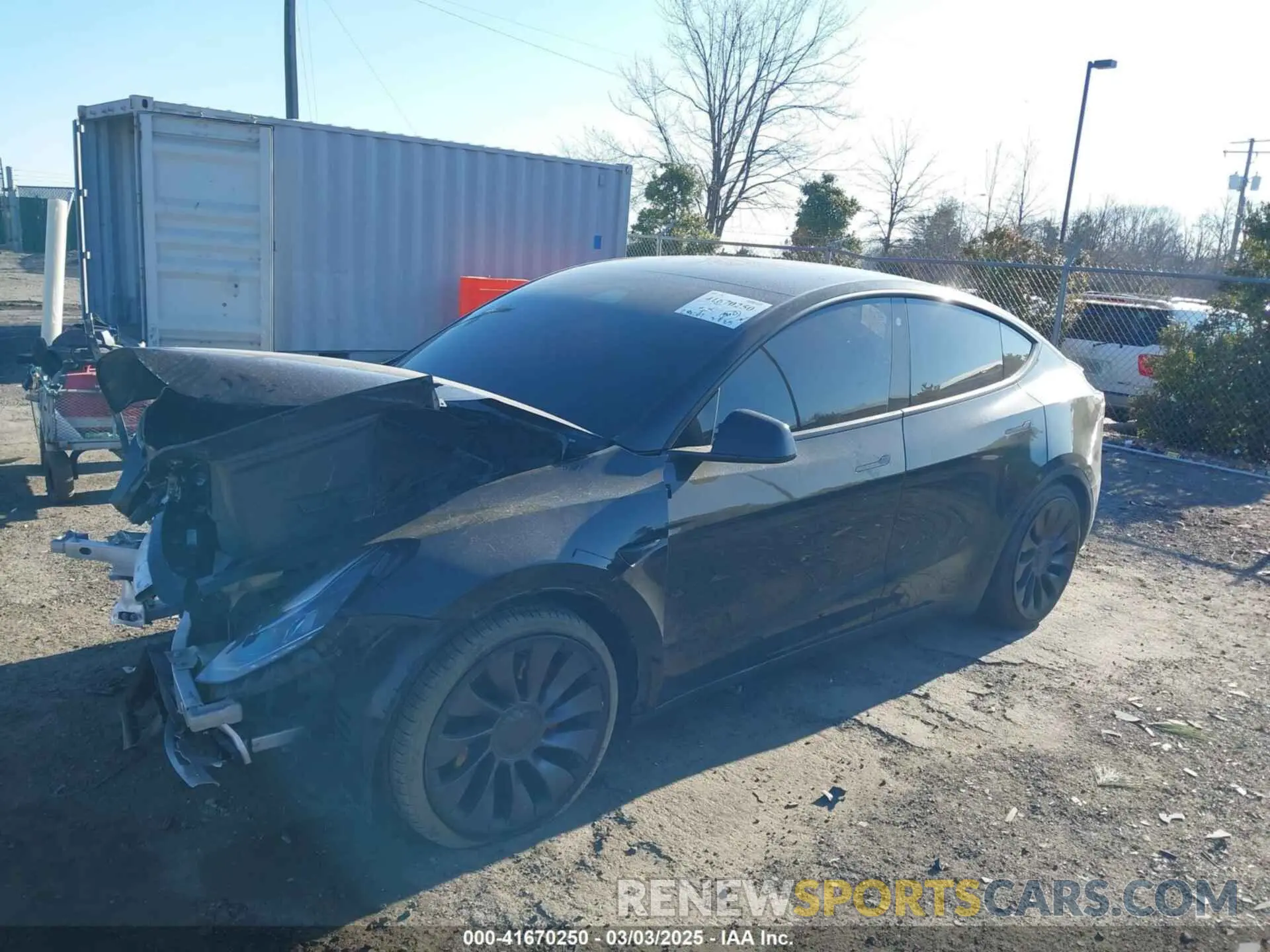 2 fotografías del automóvil dañado 7SAYGDEF0NF447460 TESLA MODEL Y 2022