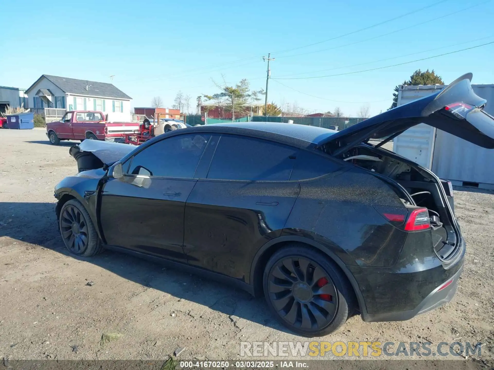 3 fotografías del automóvil dañado 7SAYGDEF0NF447460 TESLA MODEL Y 2022