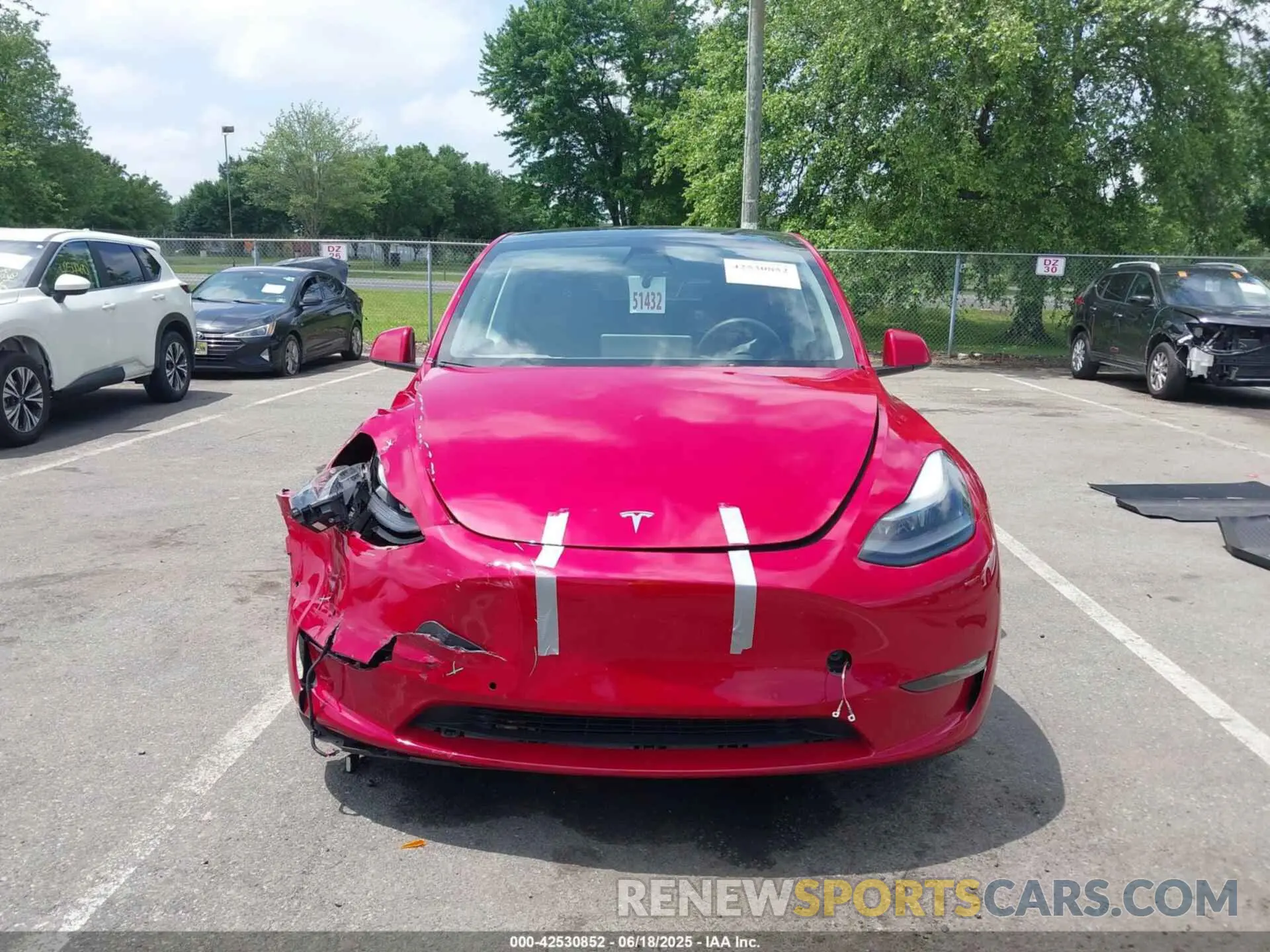 12 fotografías del automóvil dañado 7SAYGDEF0NF465537 TESLA MODEL Y 2022