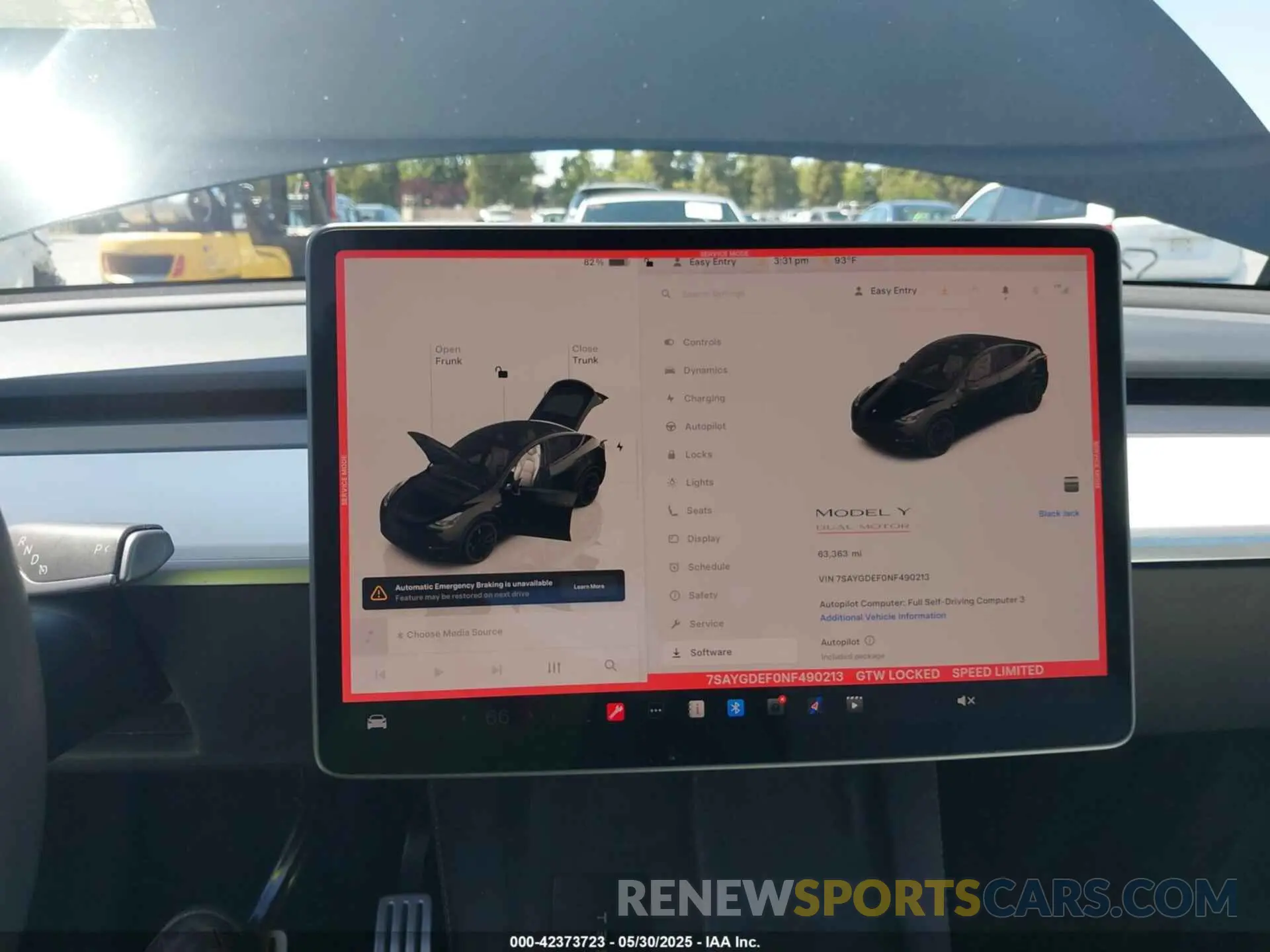 18 fotografías del automóvil dañado 7SAYGDEF0NF490213 TESLA MODEL Y 2022
